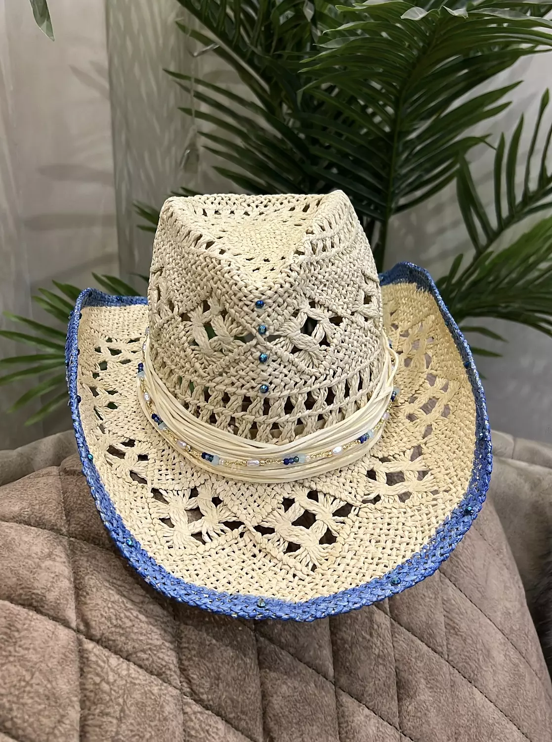 Coastal blue cowboy hat image