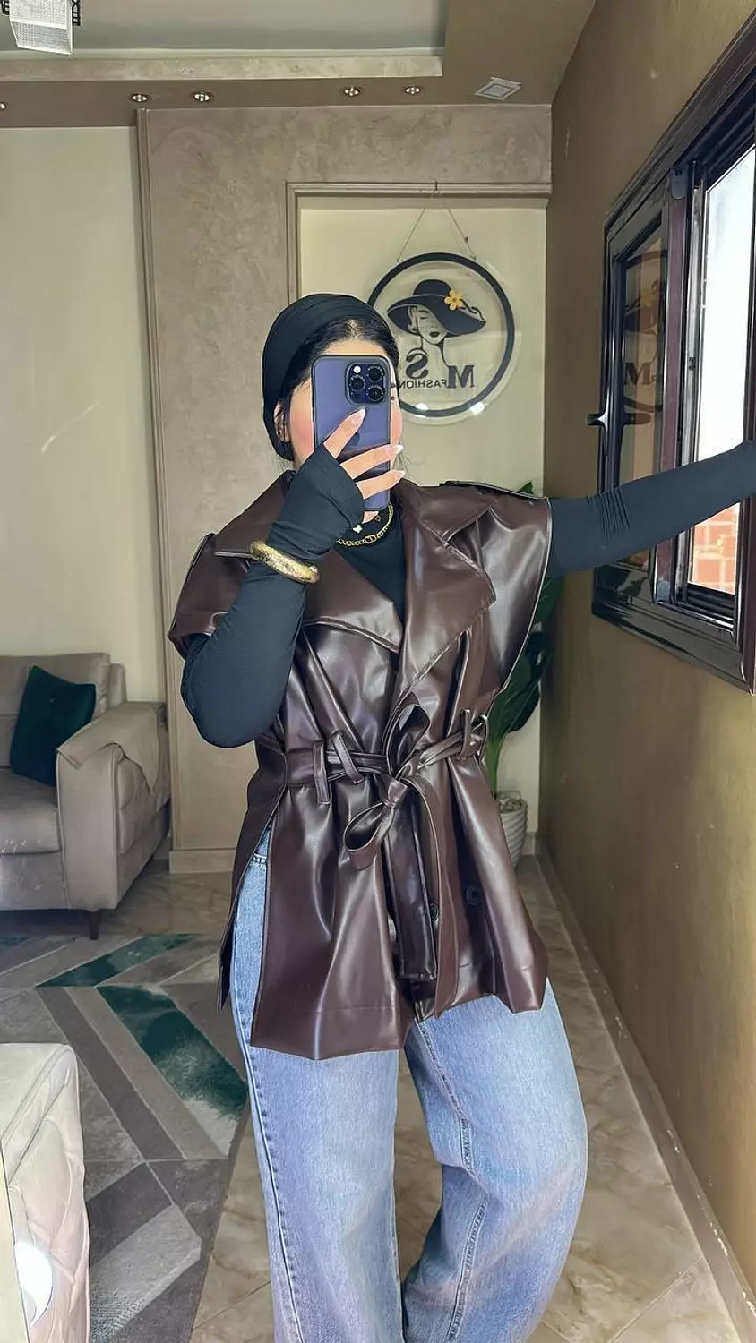 Vest leather jacket 4