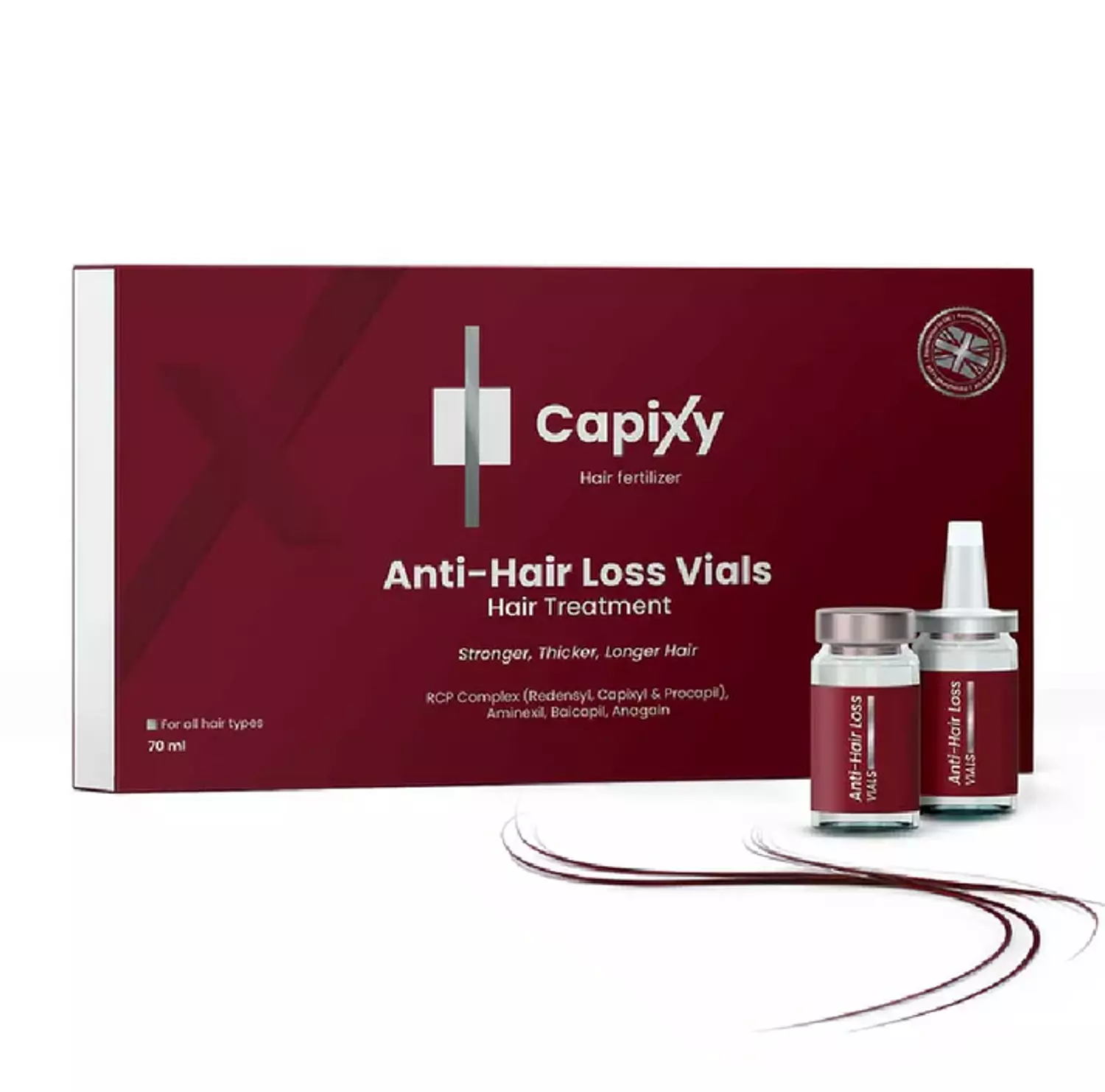 Capixy Anti-Hair Loss Ampoules | Capixyl | Redensyl | Procapil - 70ml image