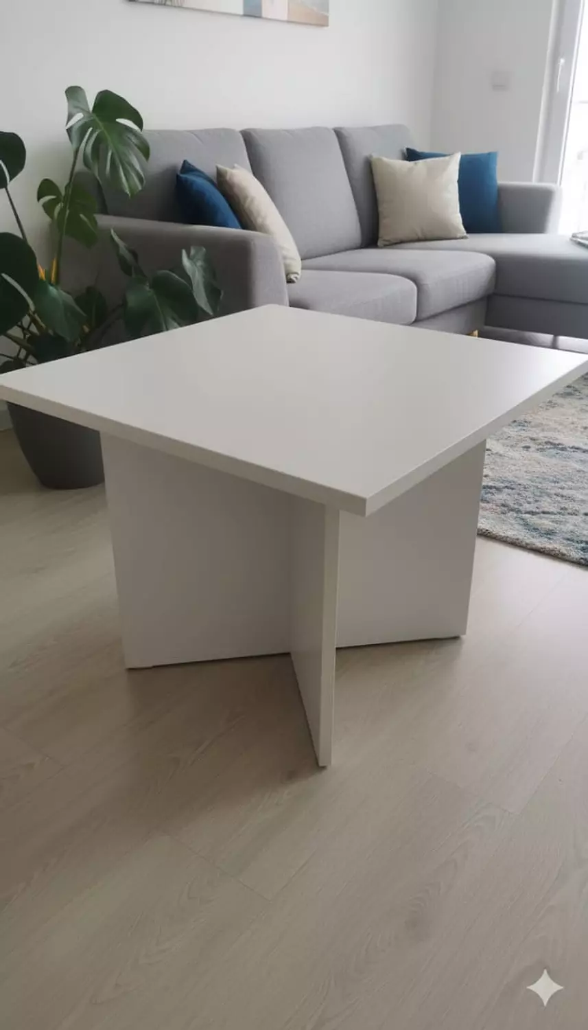 ترابيزه 60*60 رجل صليبه كتان image