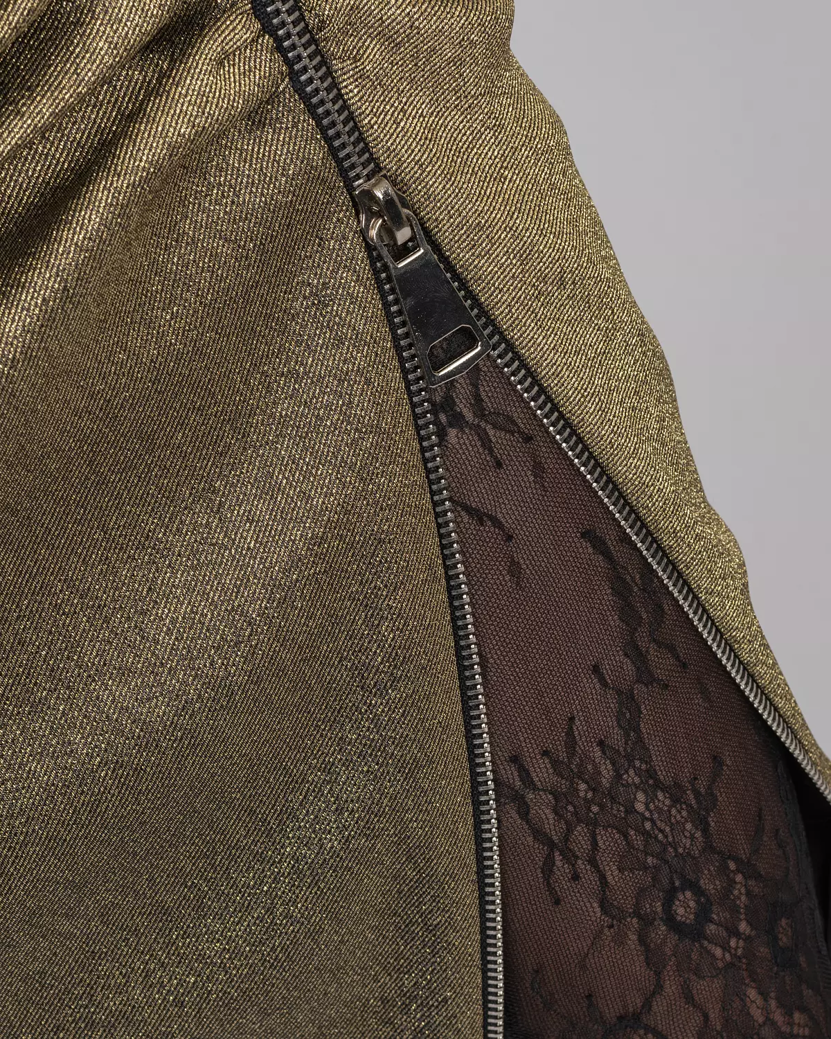 Gold Brocade Midi Skirt 5