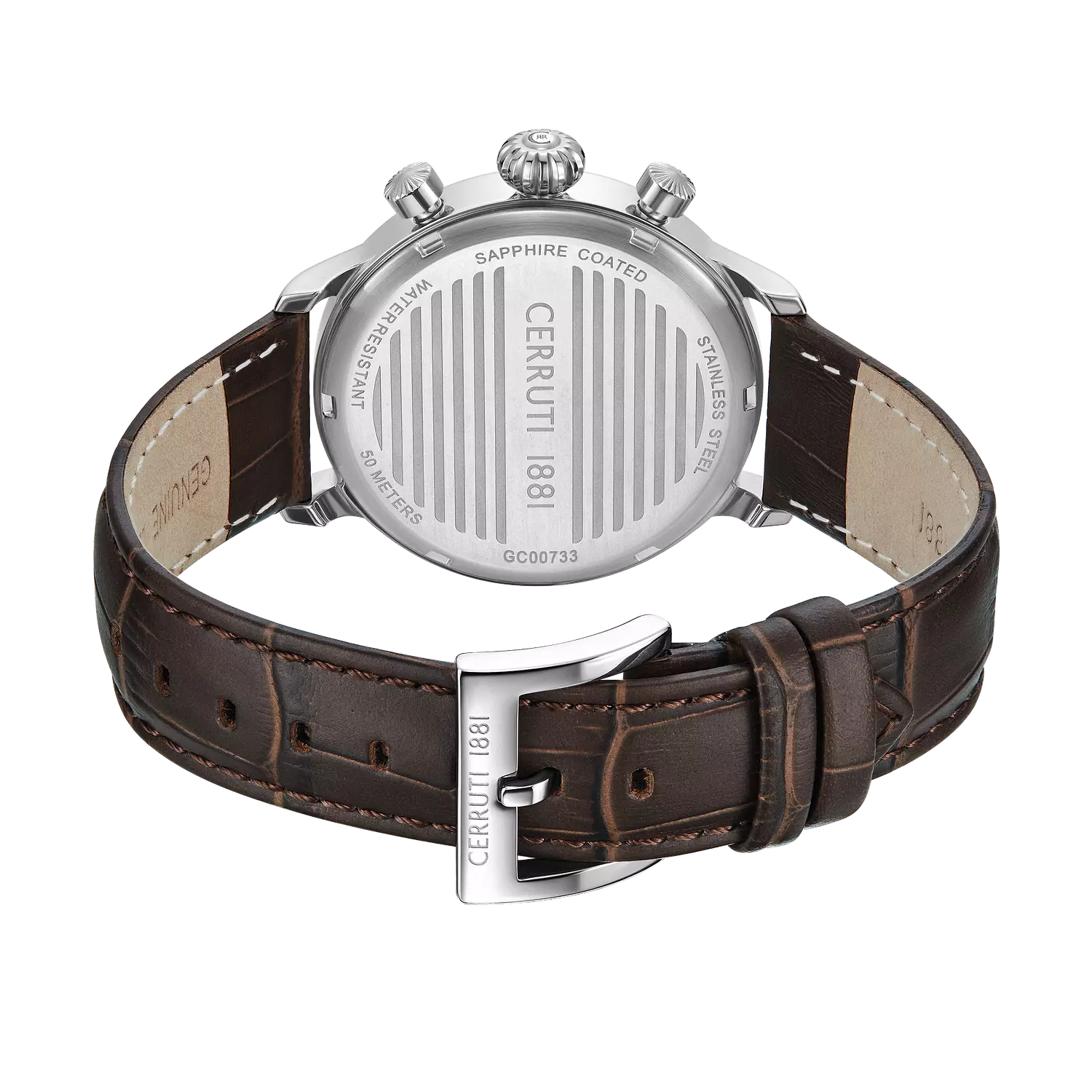 Cerruti 1881 Dervio Chronograph watch CIWGC0073302 - Brown Leather Strap - For Men 2