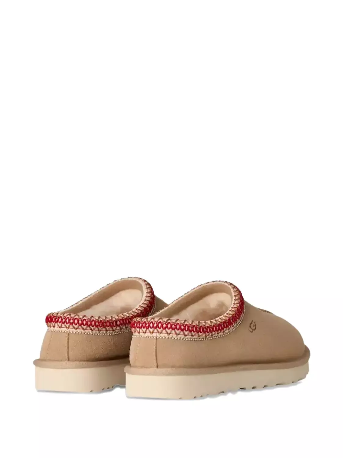 Tasman II braided-trim sheepskin slippers 3