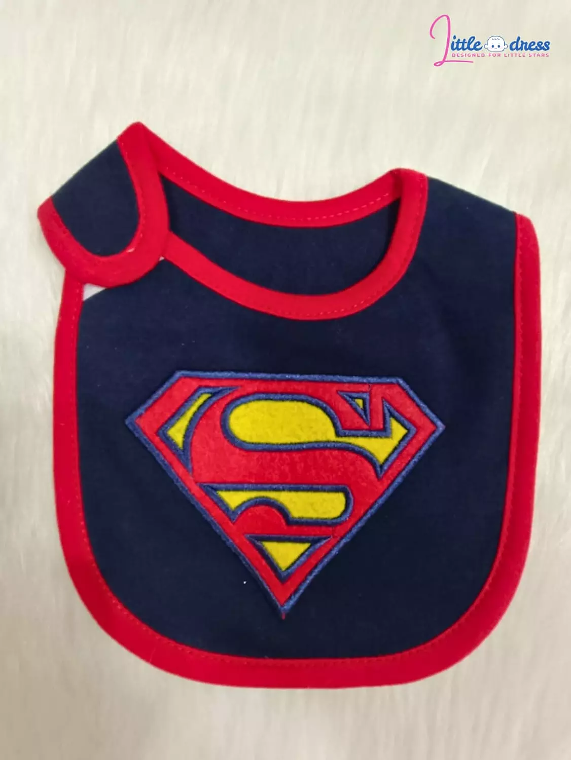 Superman bib for boys image