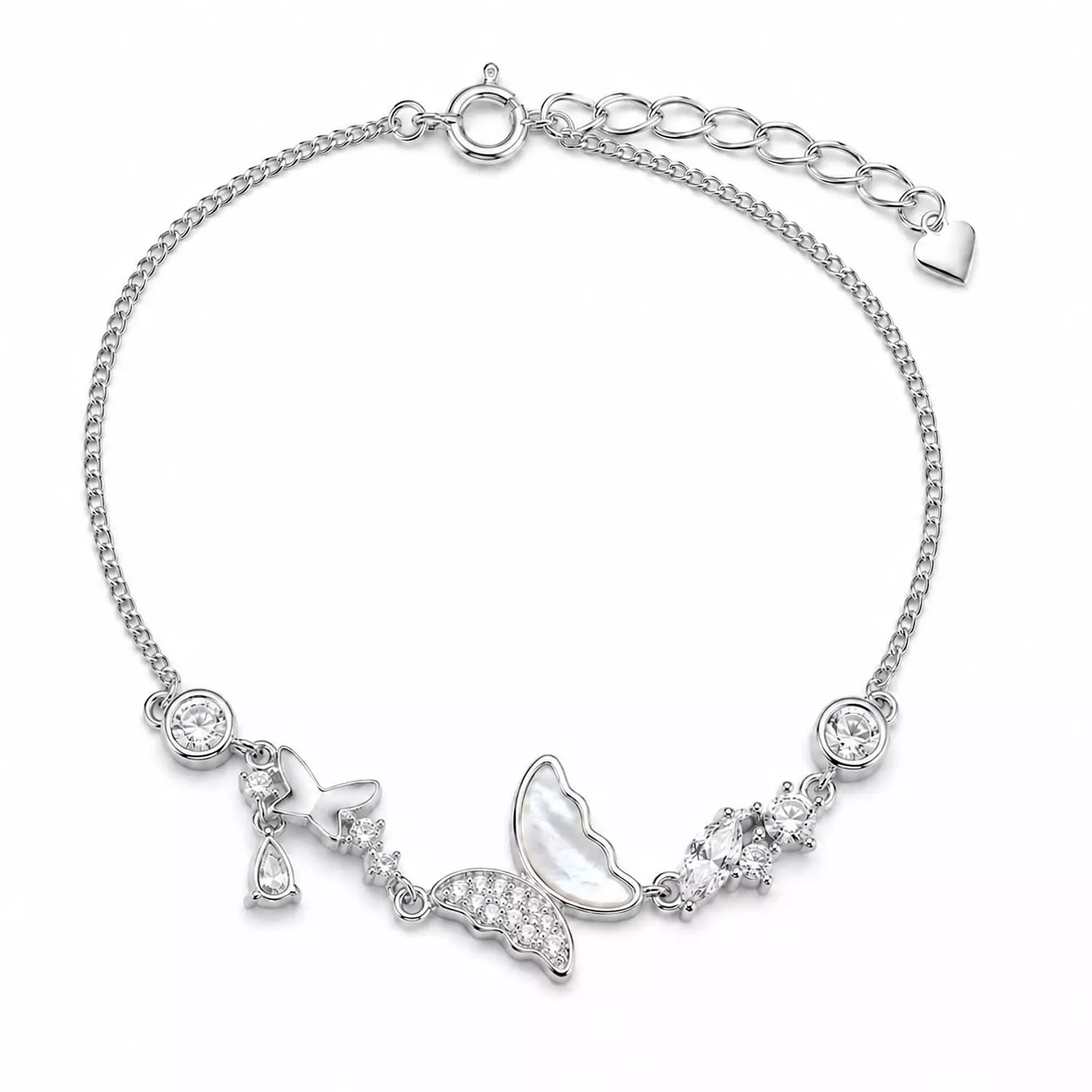 Silver Bracelet Butterfly 1