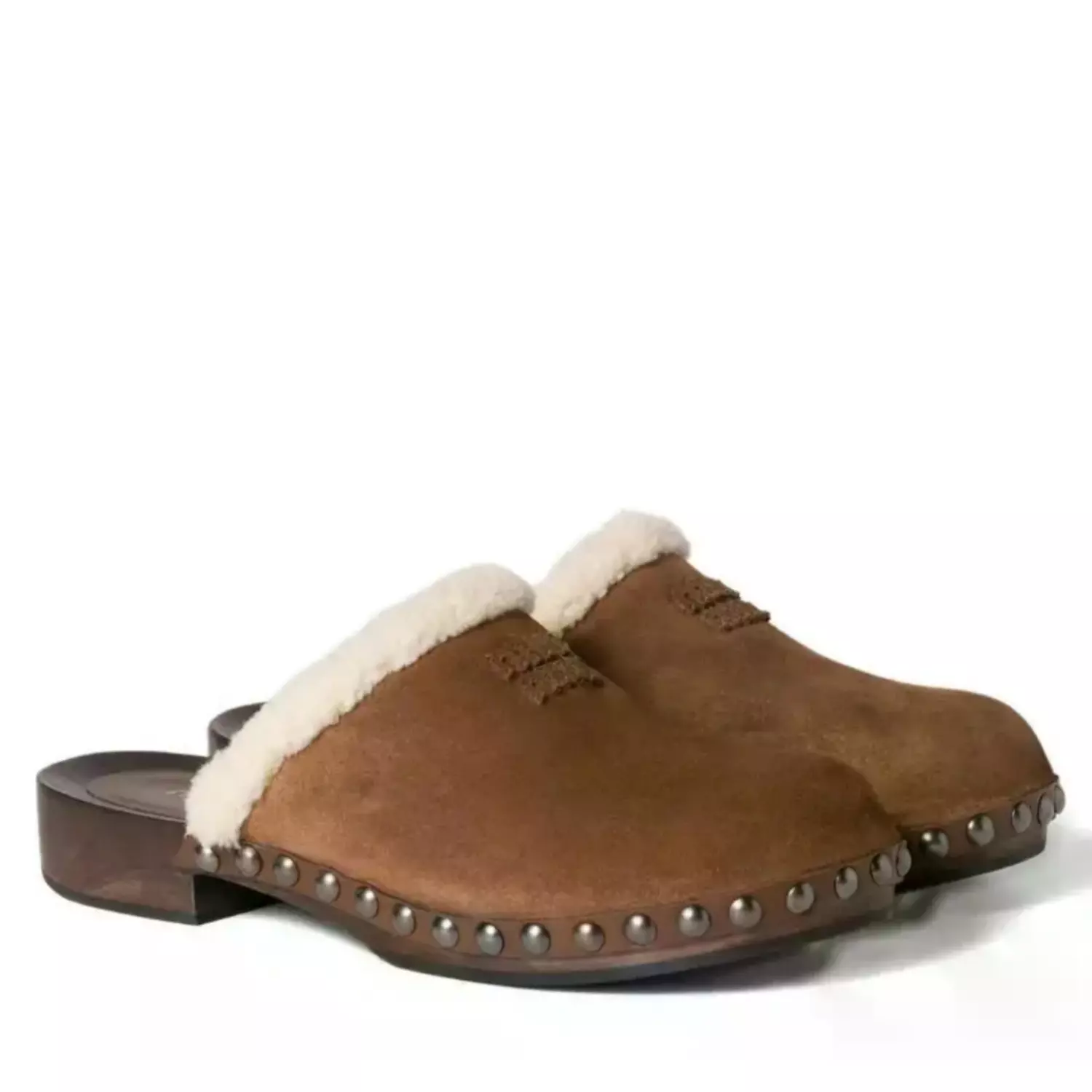 MIU MIU  Suede Mules - BURNT CEDAR hover image