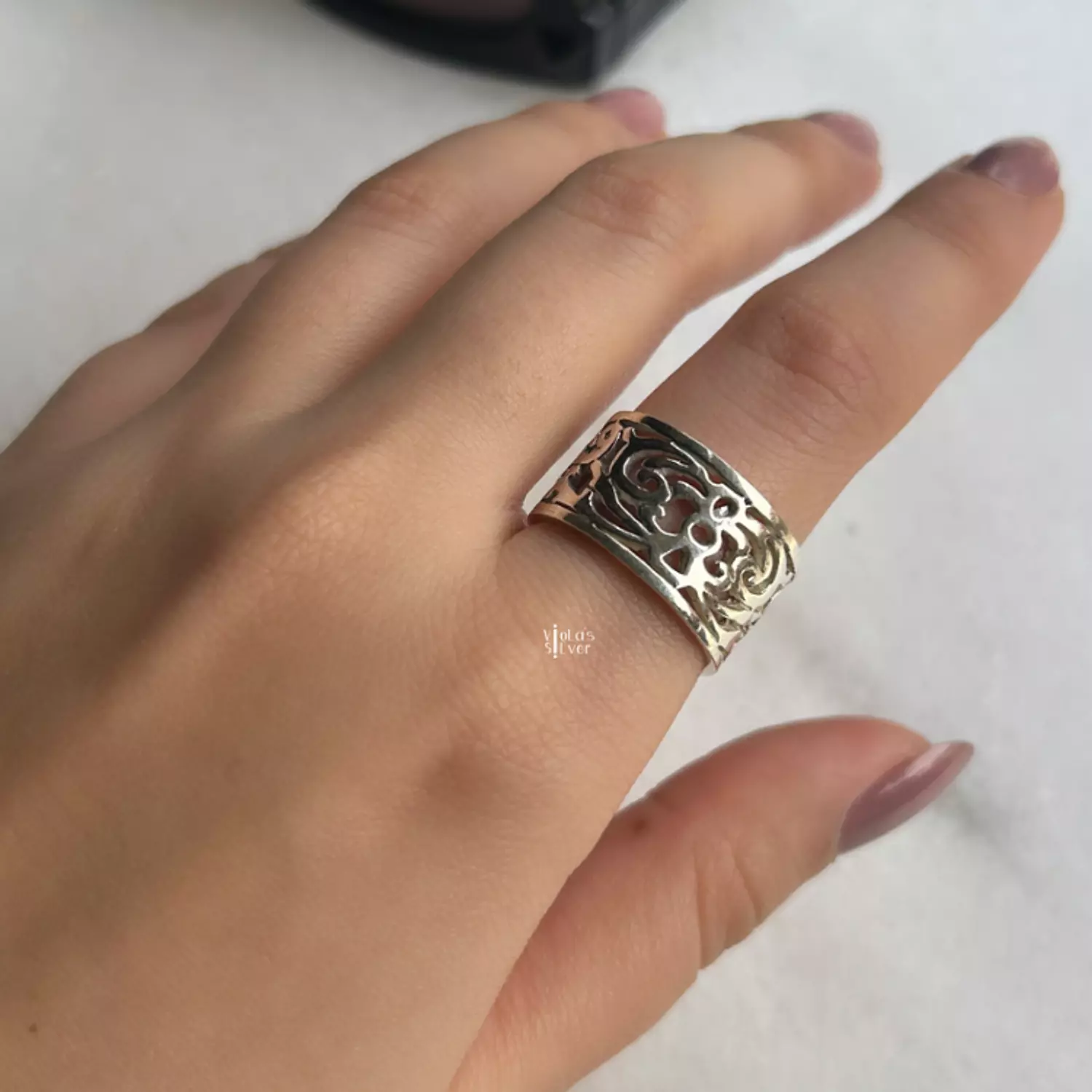 Art silver ring image