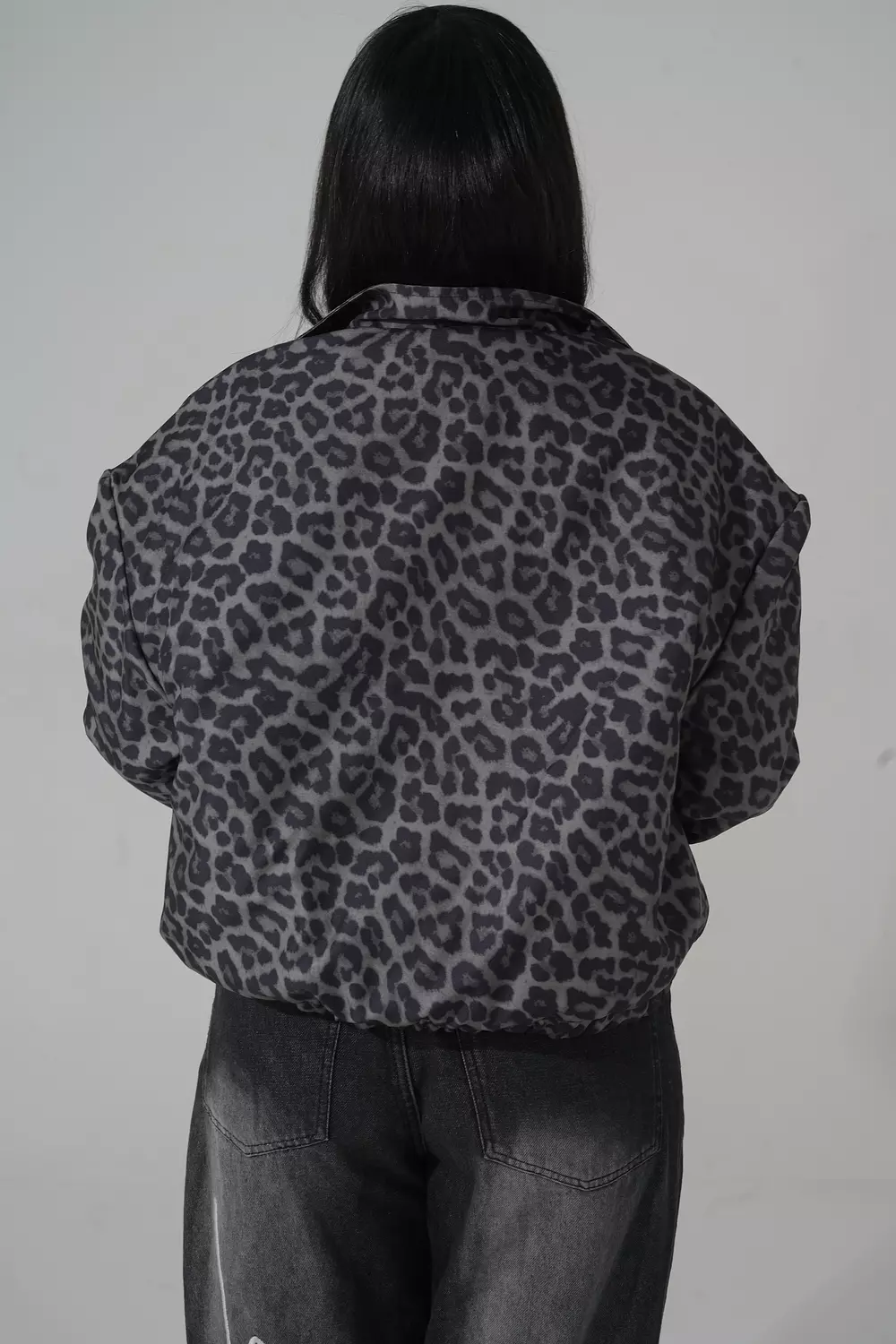 Olive Leopard Bomber Jacket 4