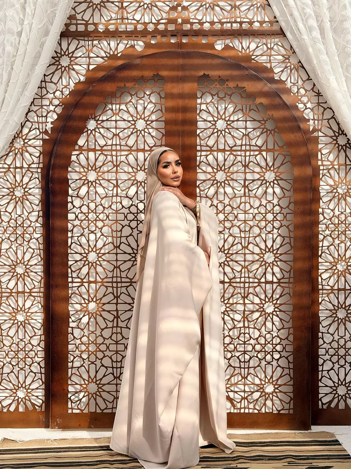 The Mawada Kuftan In Cream 7