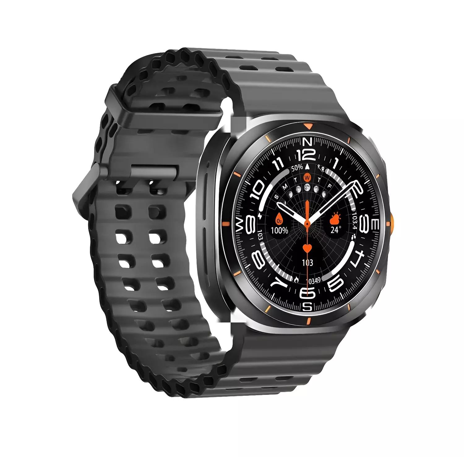 HainoTeko-1 Smart watch, AMOLED Display, Water Resistant, 3 Interchangeable Straps hover image