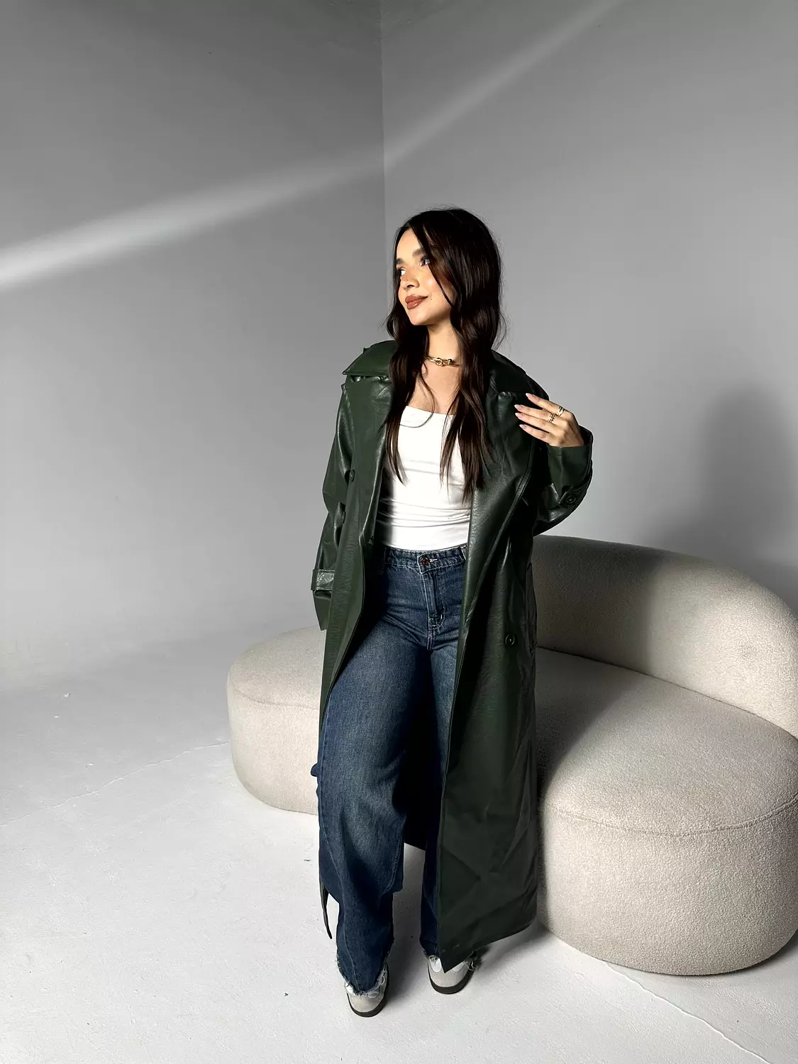 Leather Trench Coat 20