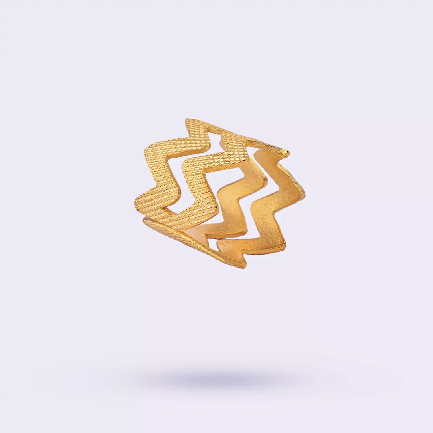 Double Zigzag Ring image