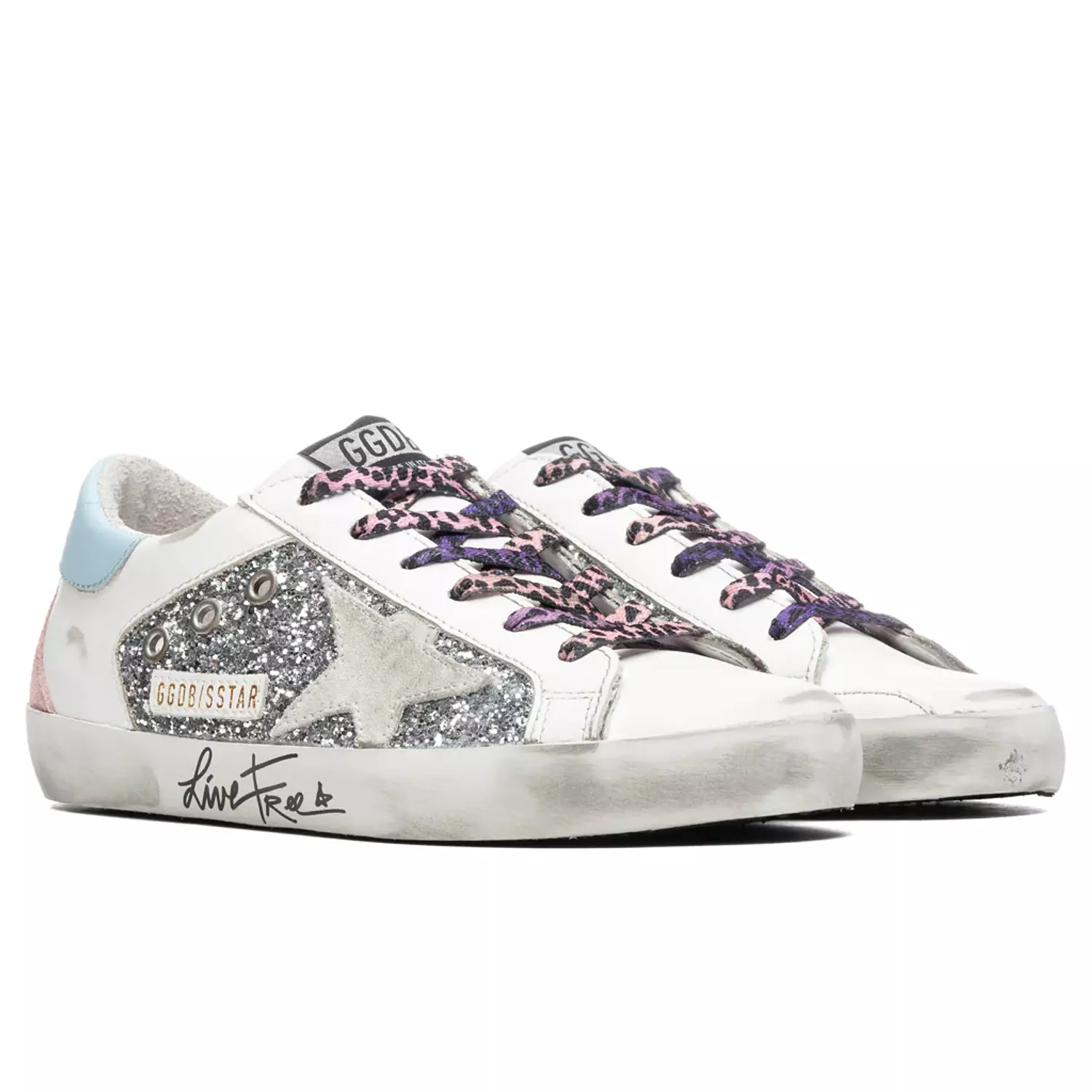 Golden Goose Women's Super-Star Sneakers - Silver/White/Ice 3