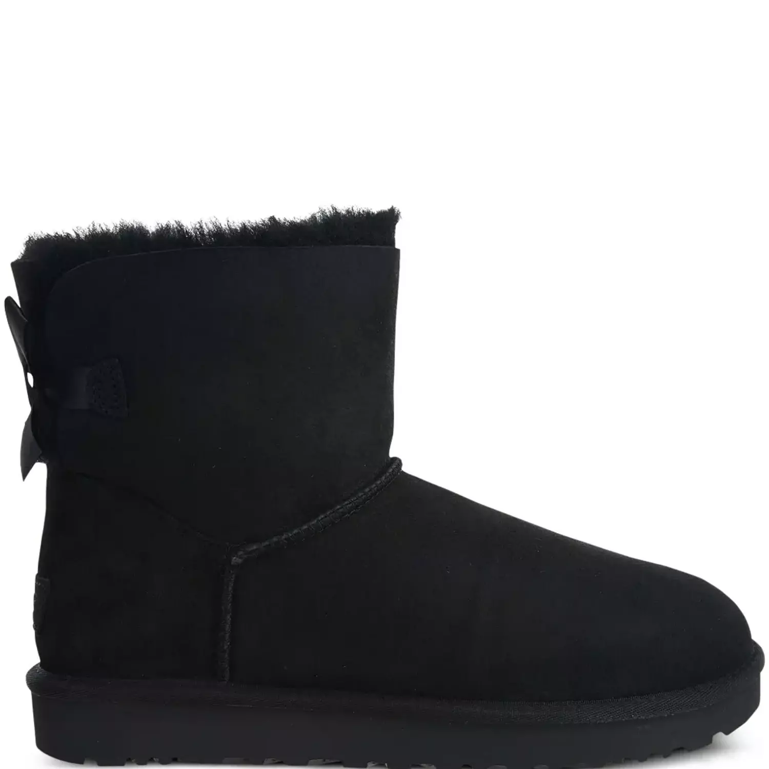 Ugg Mini Bailey Bow Black ankle boots image