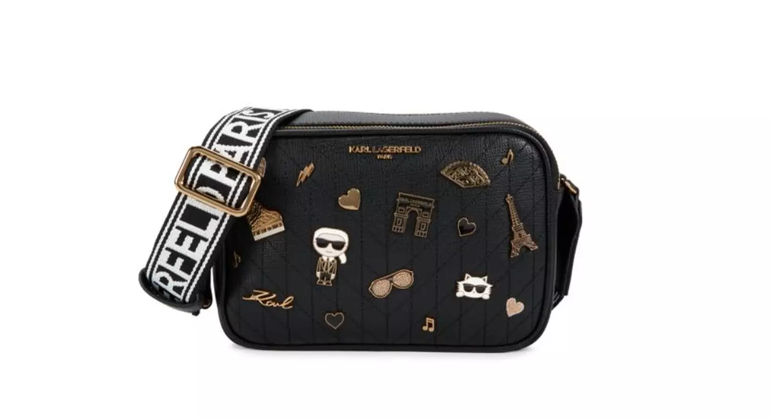 KARL Lagerfeld Paris pin Details crossbody hover image