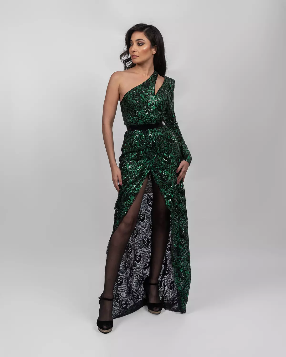 Glamorous Emerald Green Dress hover image