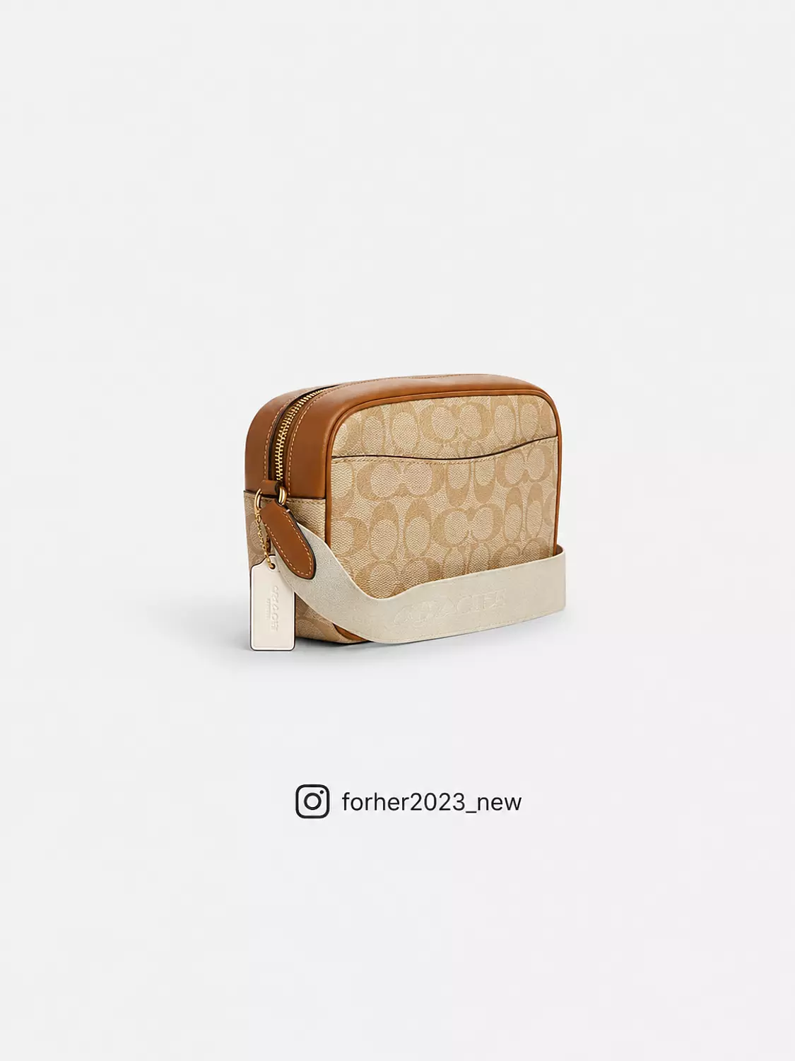 Coach Jamie Camera Bag In Signature Canvas With Stripe 1