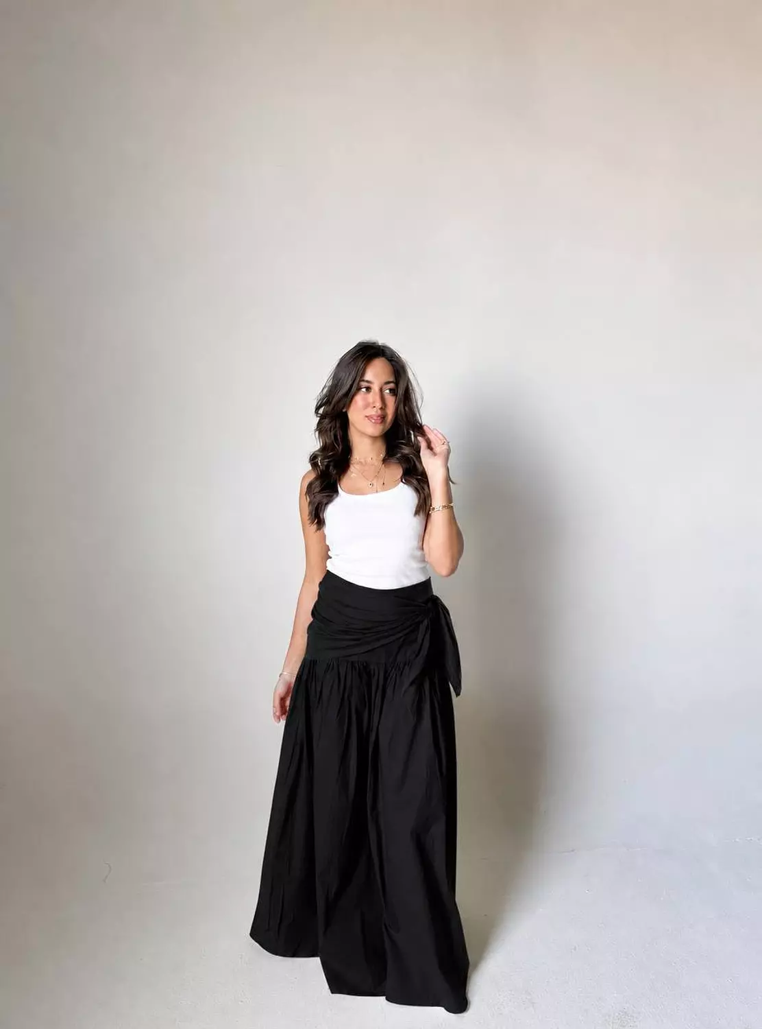 Scarf-Wrapped Skirt 16