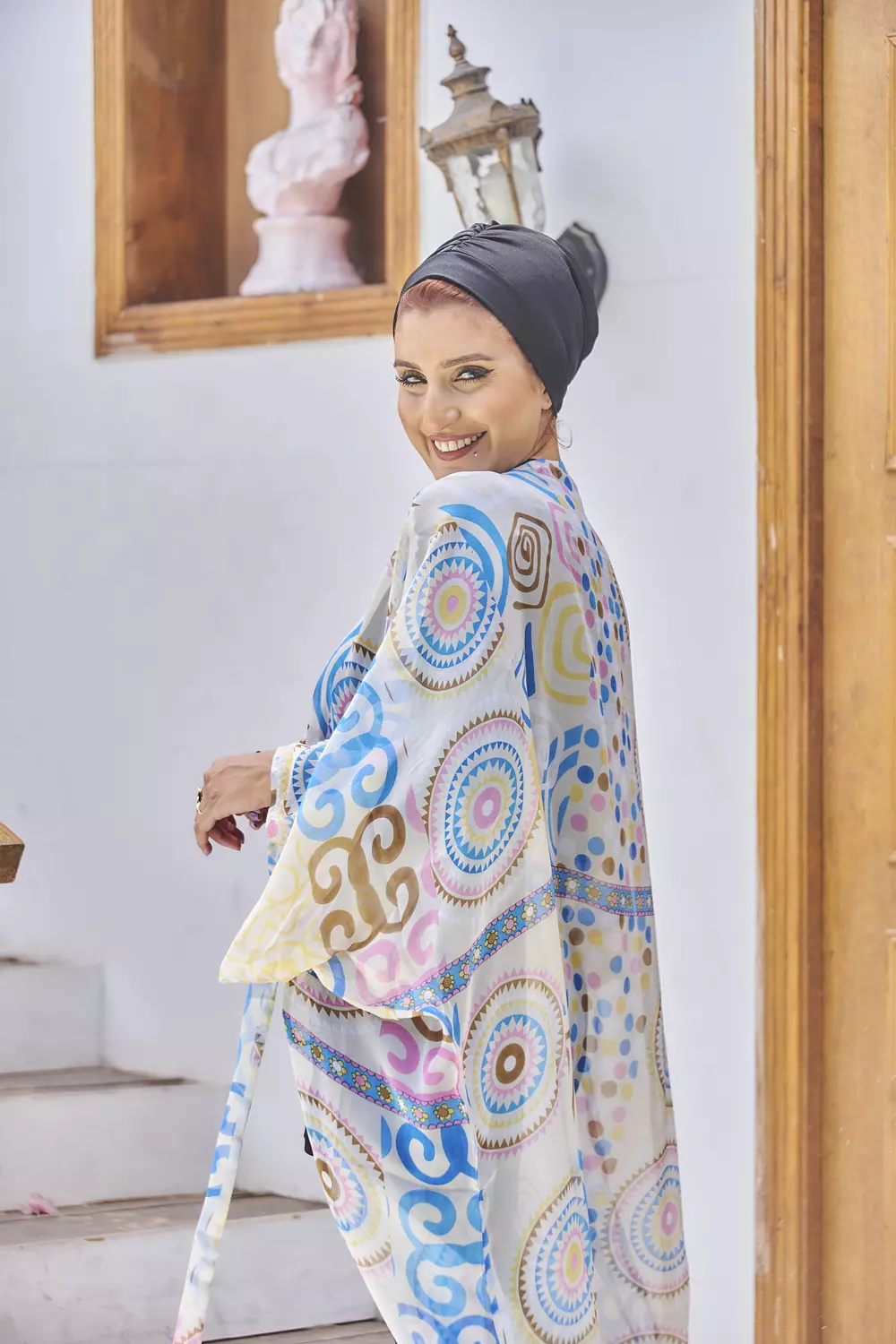 Natural chiffon cardigan 2