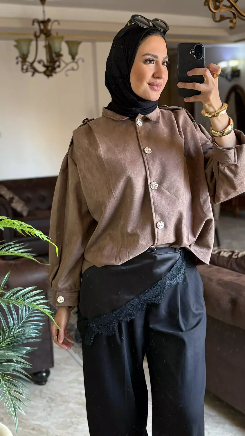 Everyday Suede Jacket - Brown  image