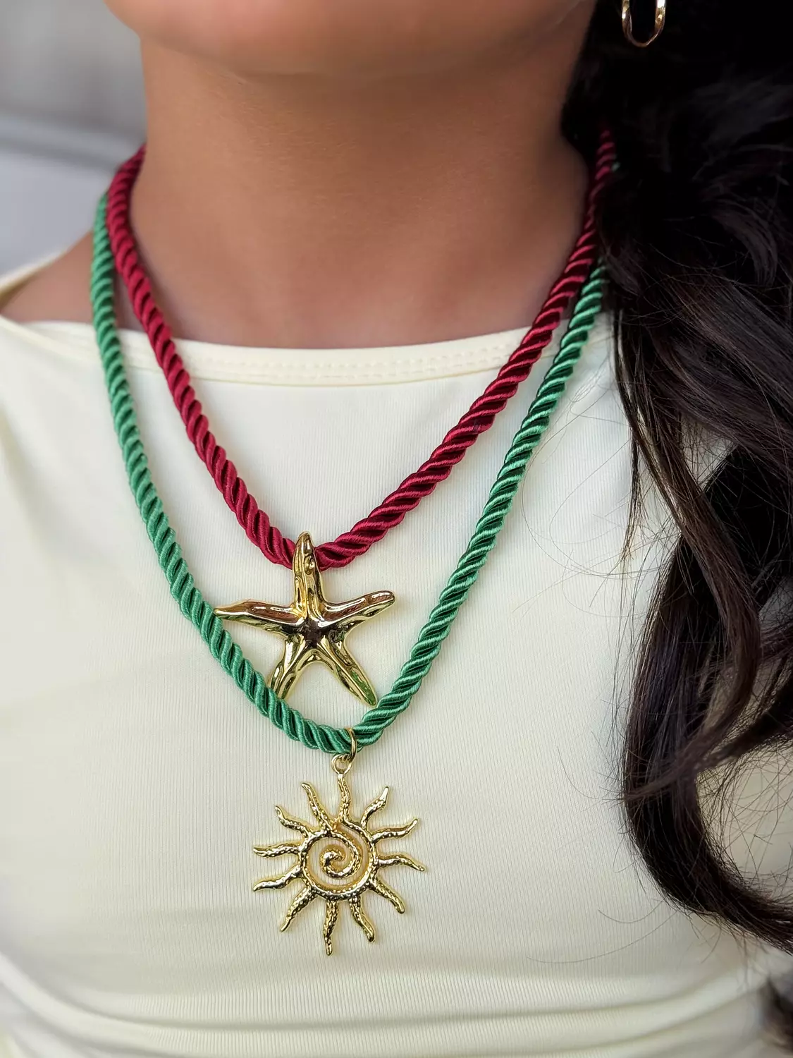 Shell and gold statement Necklace  image