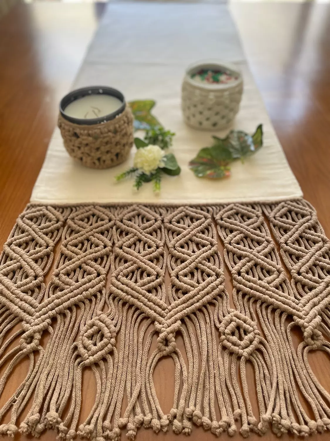 Cotton Macrame Granada Runner  4