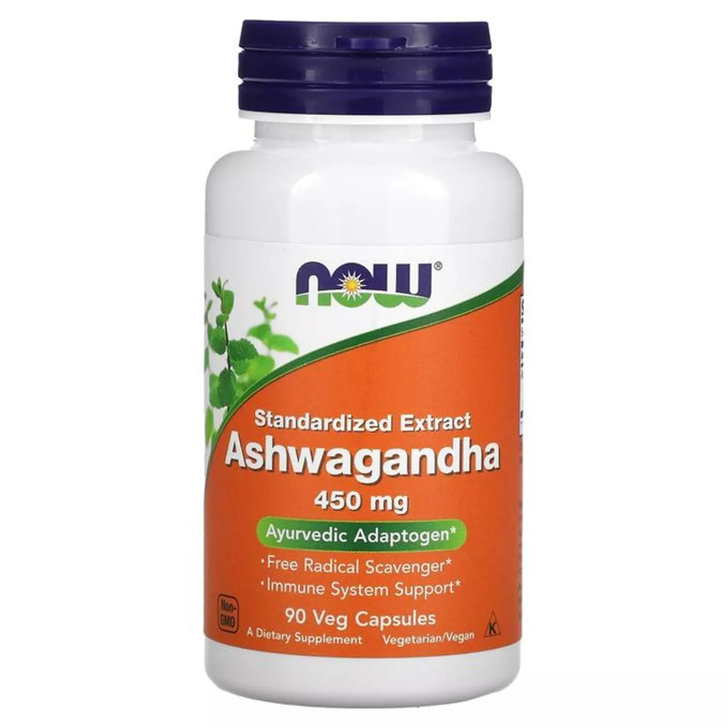 NOW Foods, Standardized Extract Ashwagandha, 450 mg, 90 Veg Capsules image