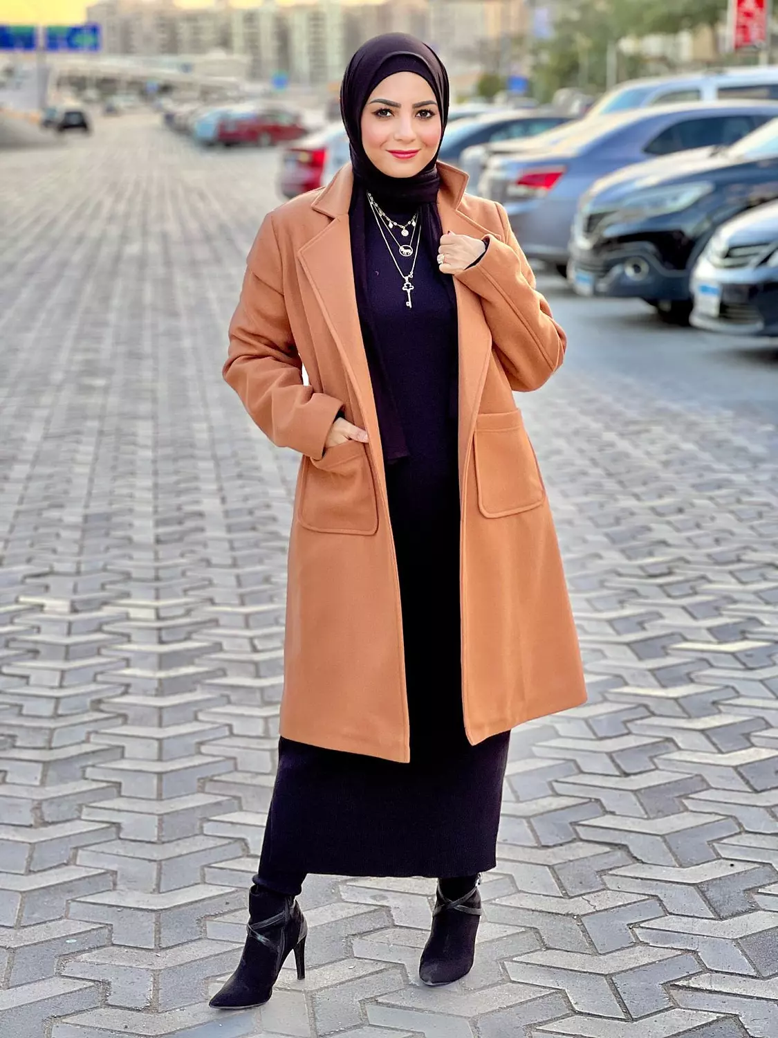Baize Winter Coat - Camel Brown 5