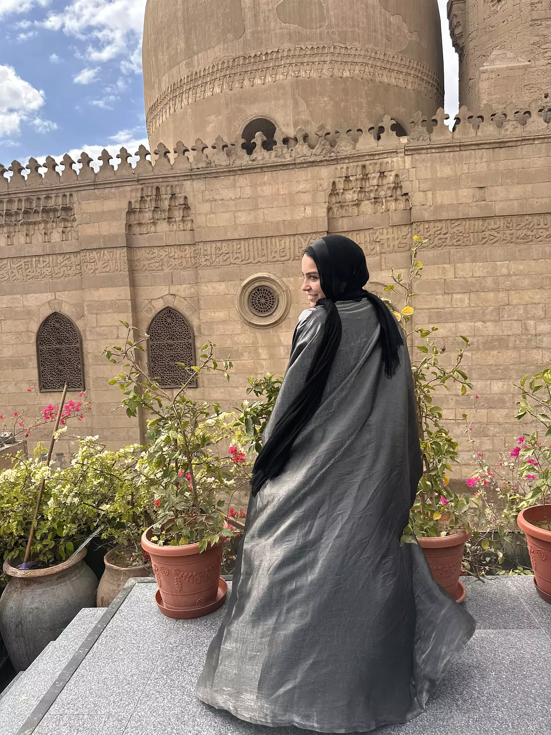 Shimmery Kaftan - Silver 4