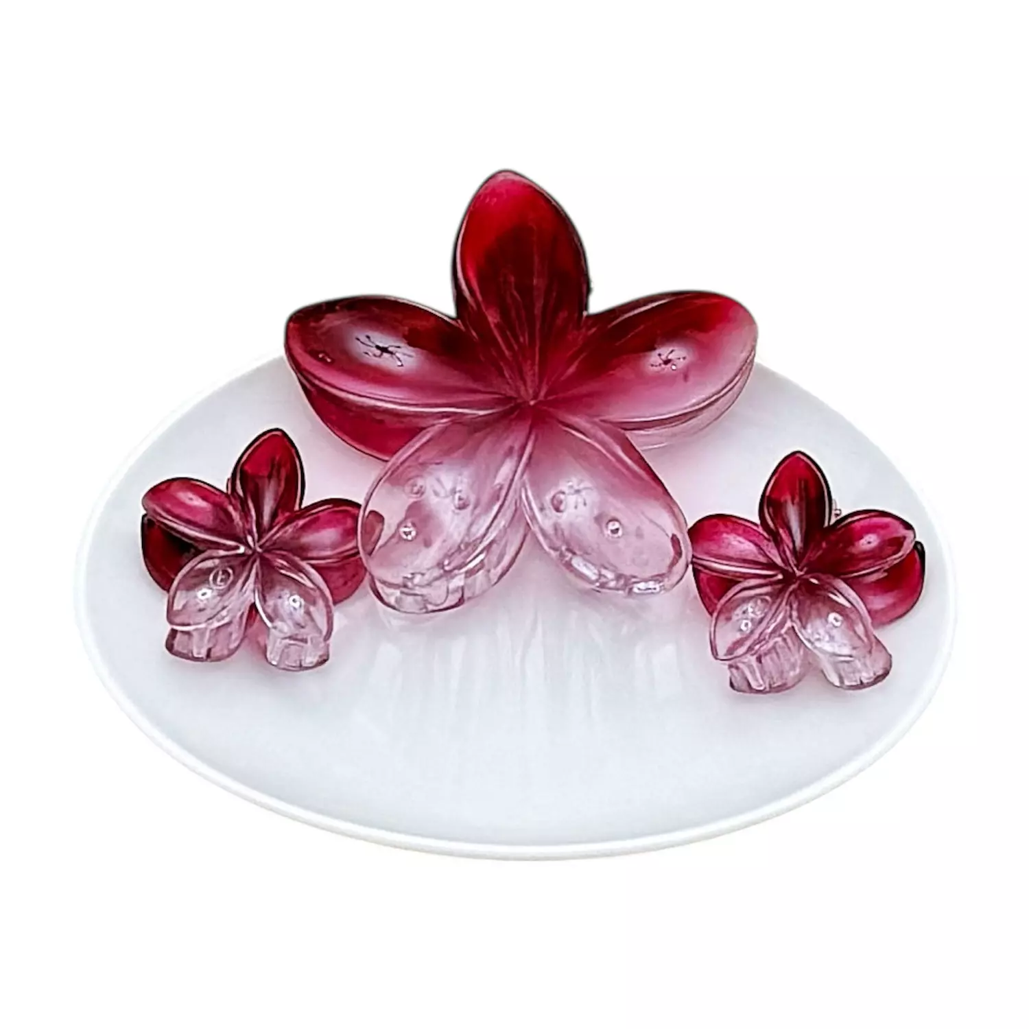 3 Pc Wine Red See-Thru Set image