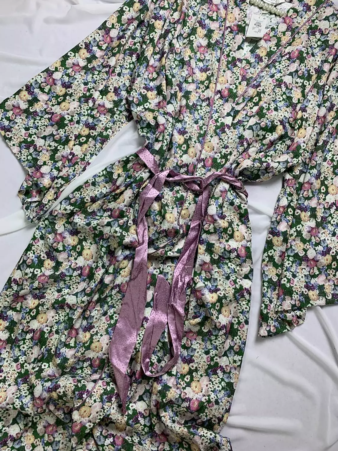 Maxi satin floral kimono robe from Primark 4