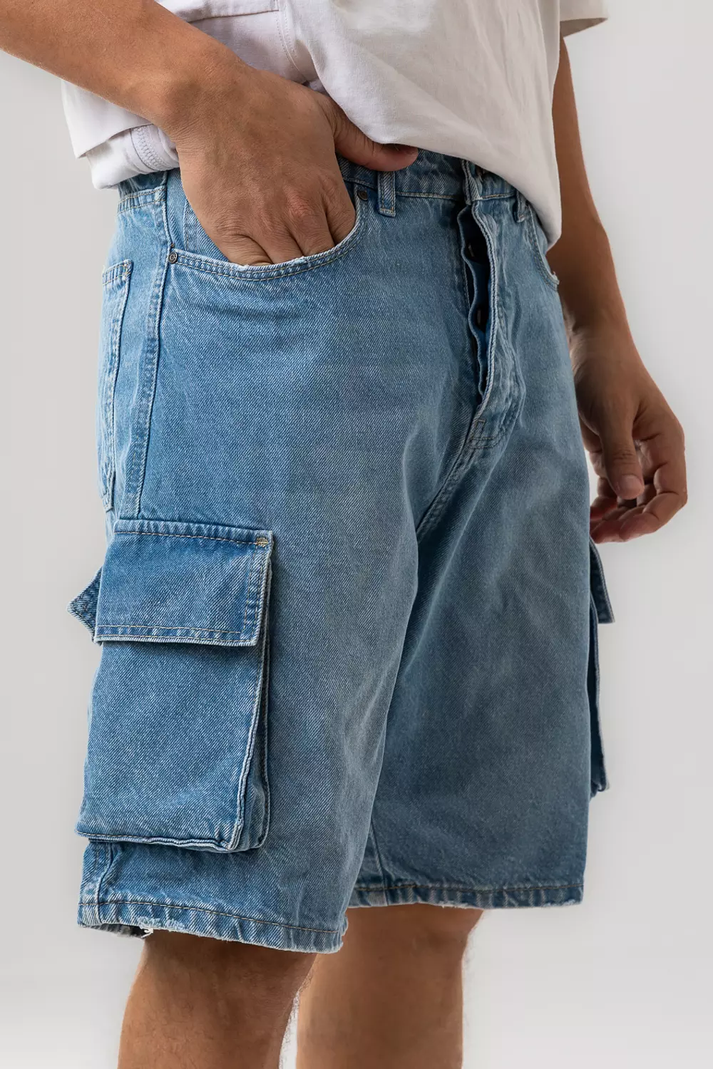 Cargo Denim Jeans Short 8