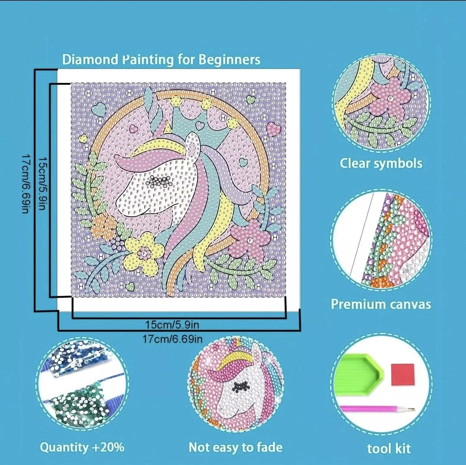 Diamond Painting- Pink Unicorn 2