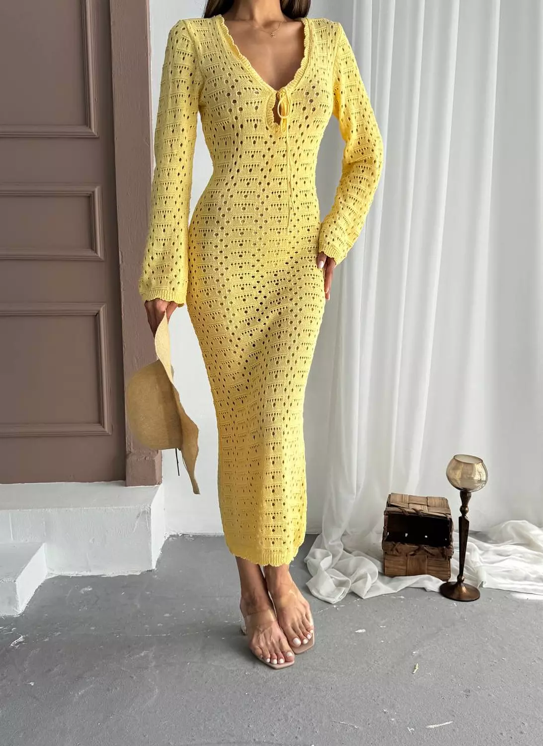 Yellow Triko Beach Dress  image