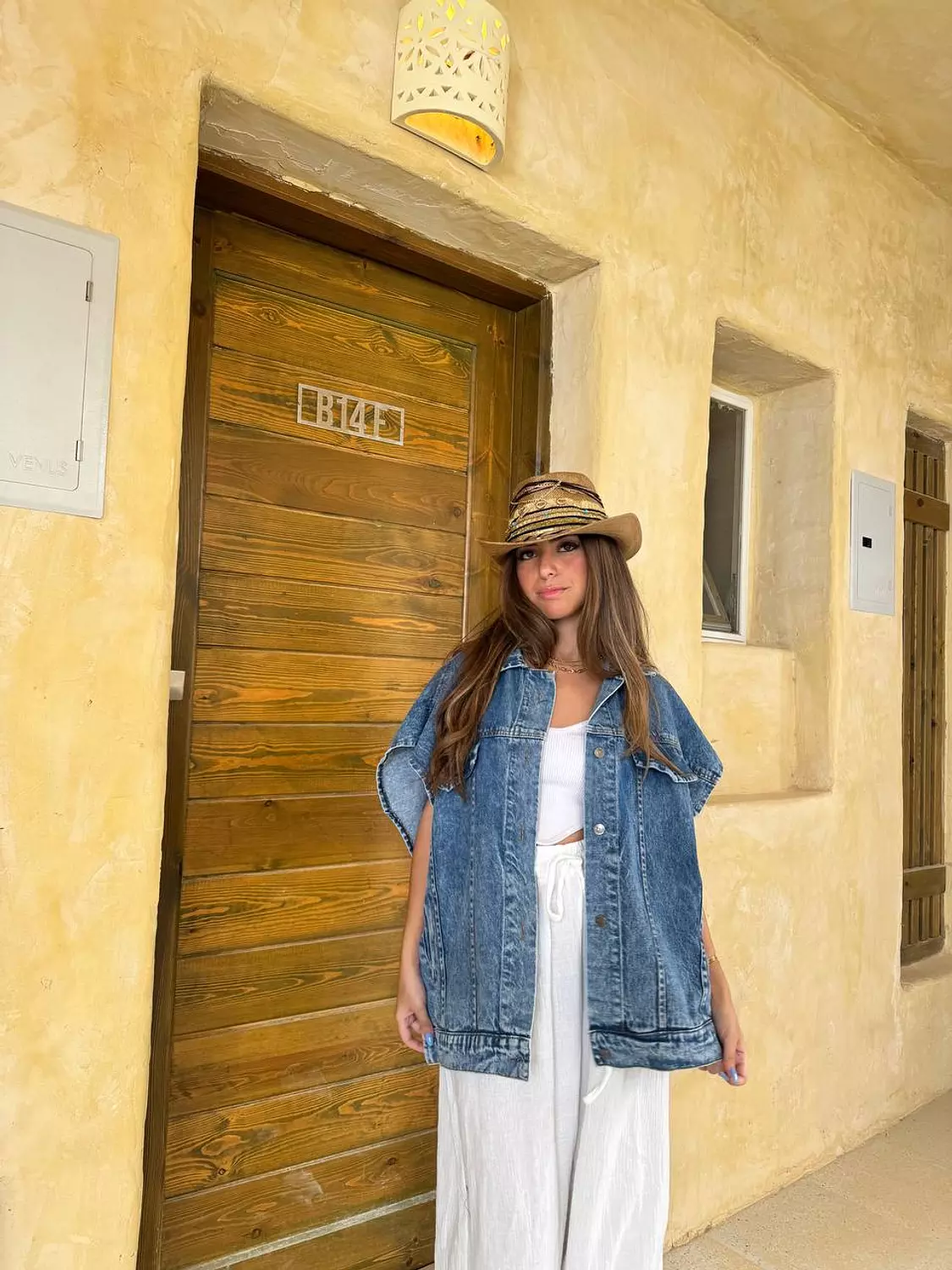Open Side Denim Vest image