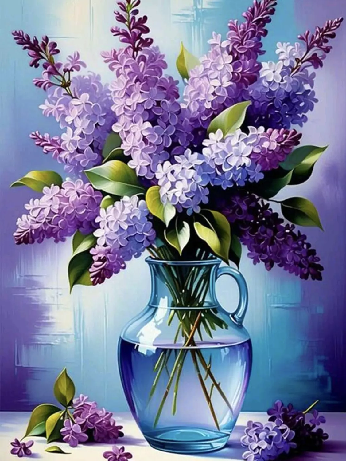 Diamond Painting- Lilac Flowers image