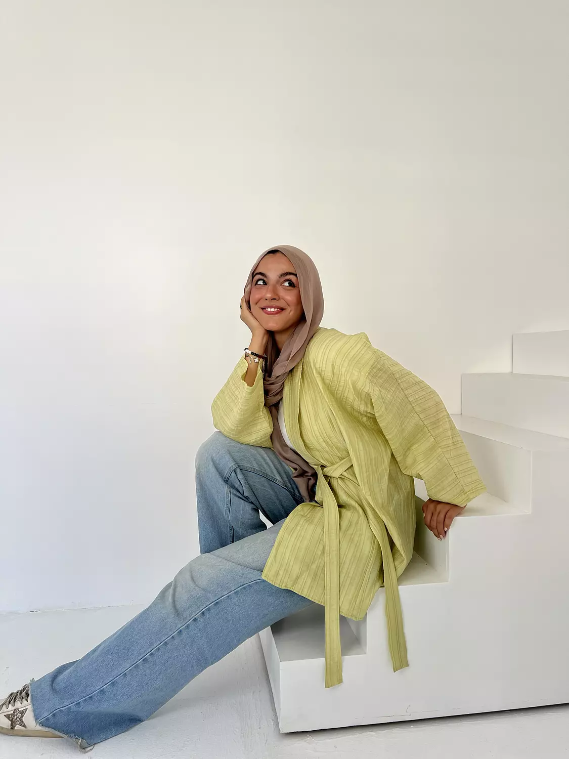 Summer Breeze Yellow-Green Cardigan 4