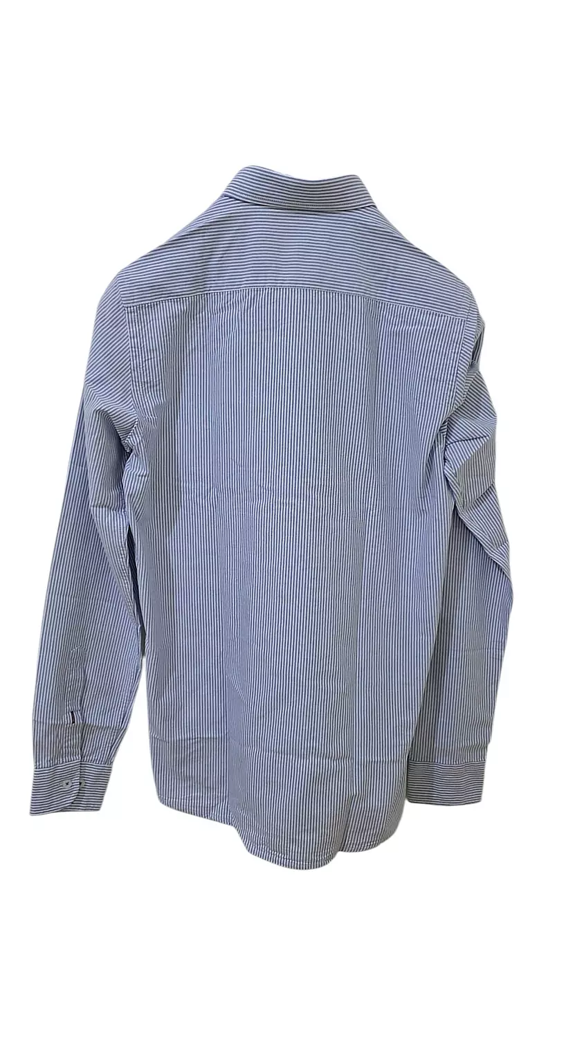 OXFORD BANKER STRIPE SHIRT-BRIGHT blue 2