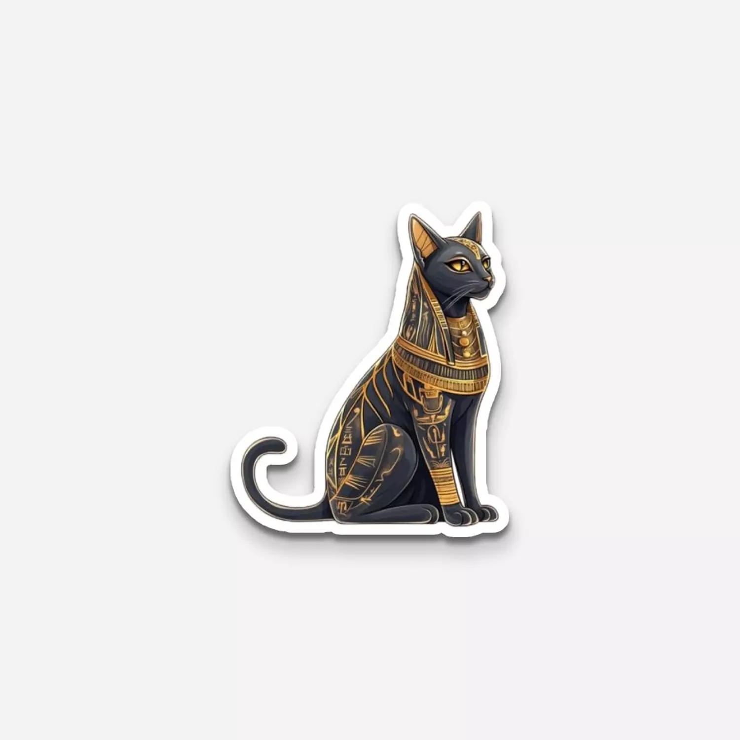 Pharonic Egyptian Cat Sticker image