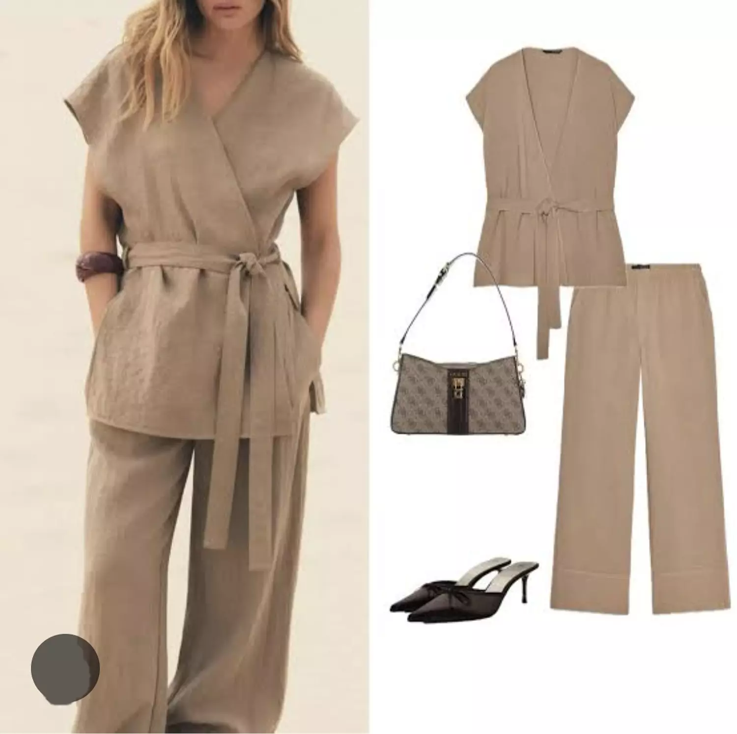 Linen japonaise suit image