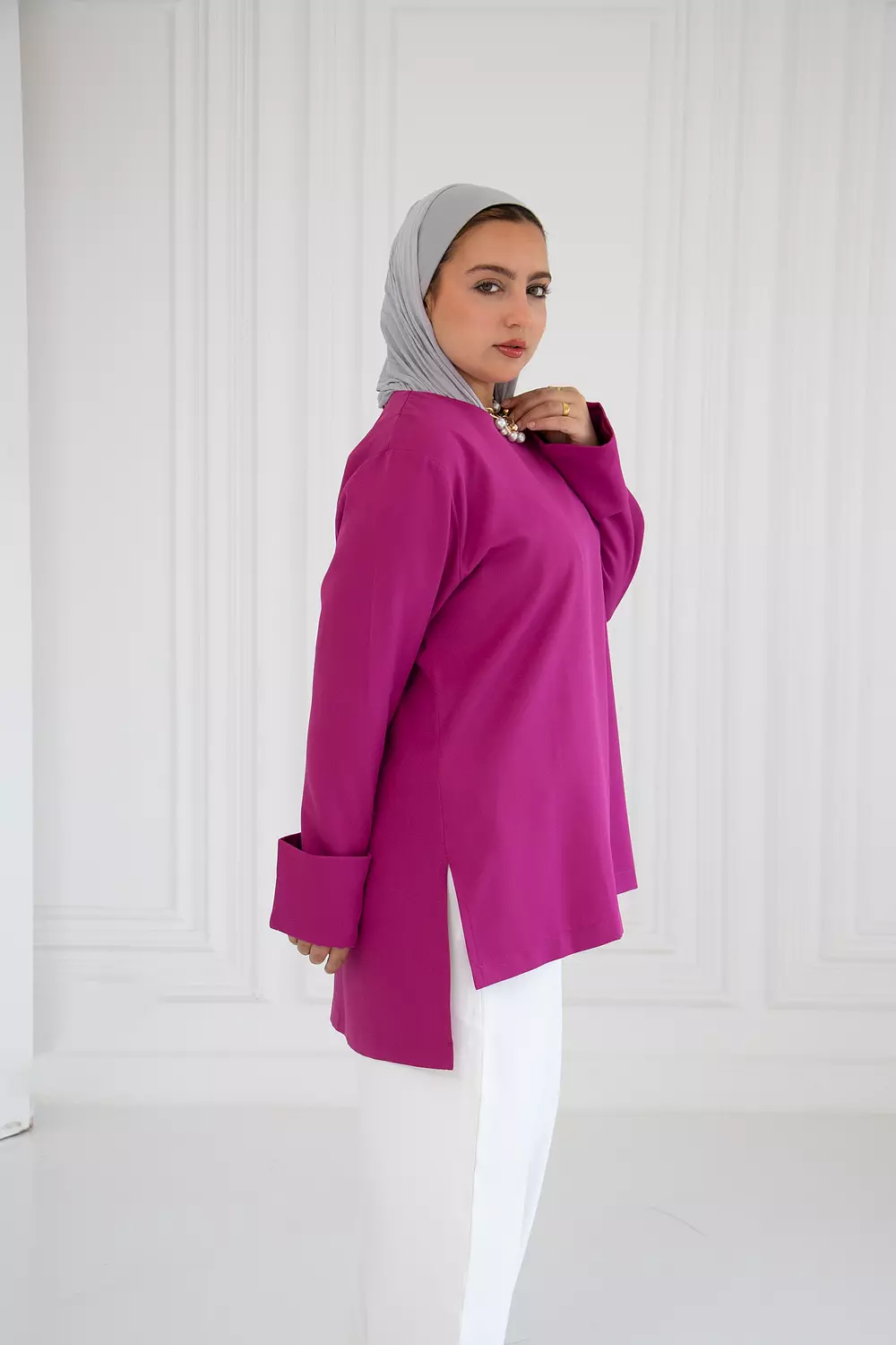 Rosa high and low blouse 1