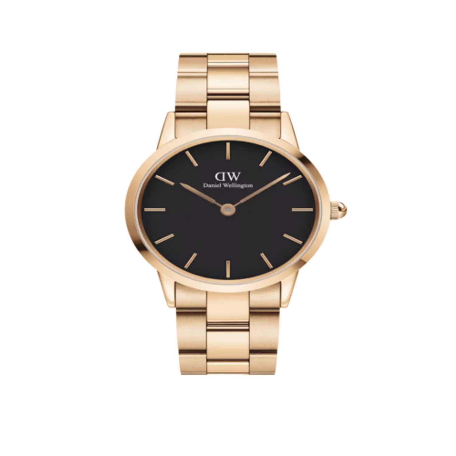 Daniel Wellington - Iconic Link - Rose Gold Black Dial 36mm