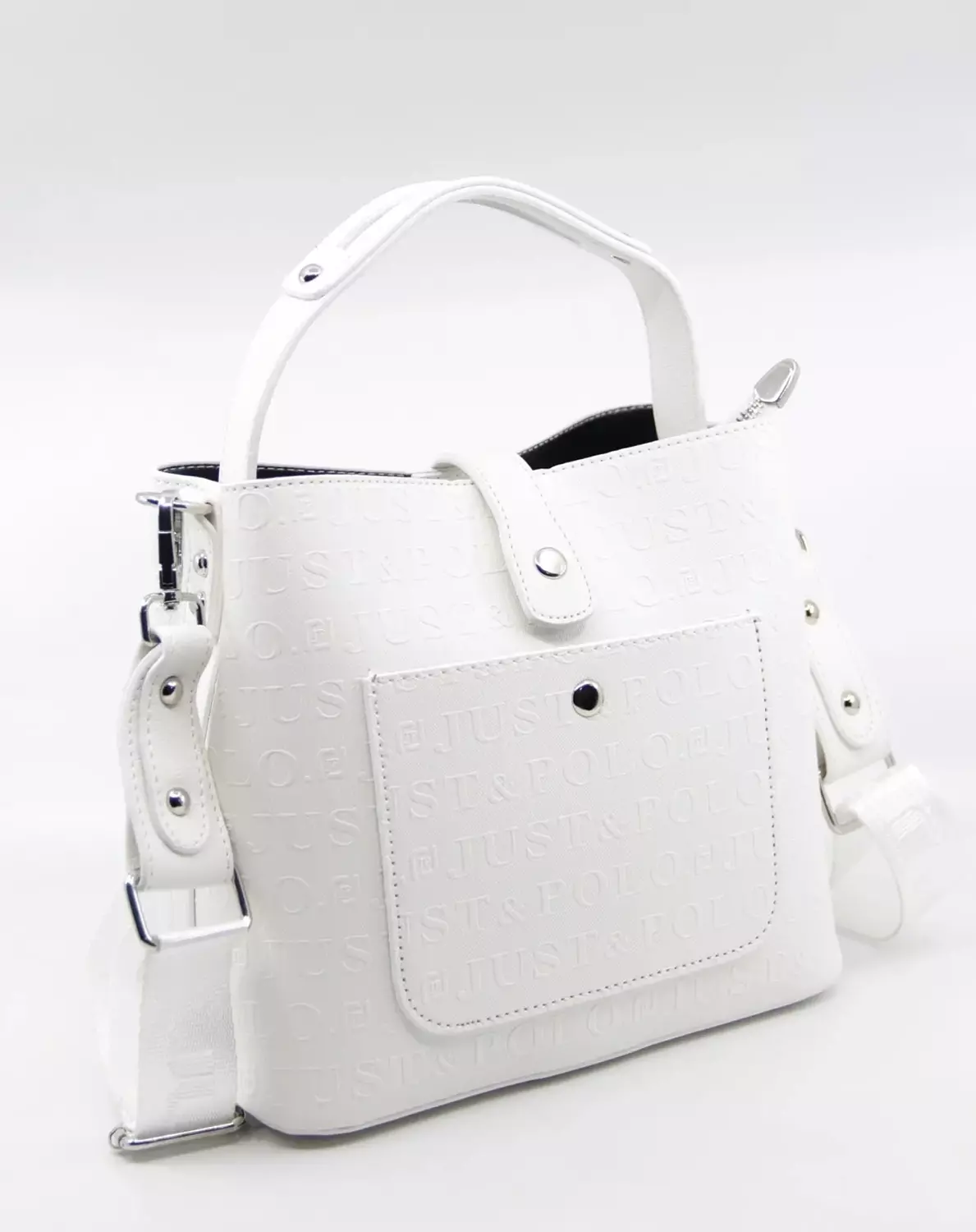 White hand and Shoulder bag that matches any outfits  3