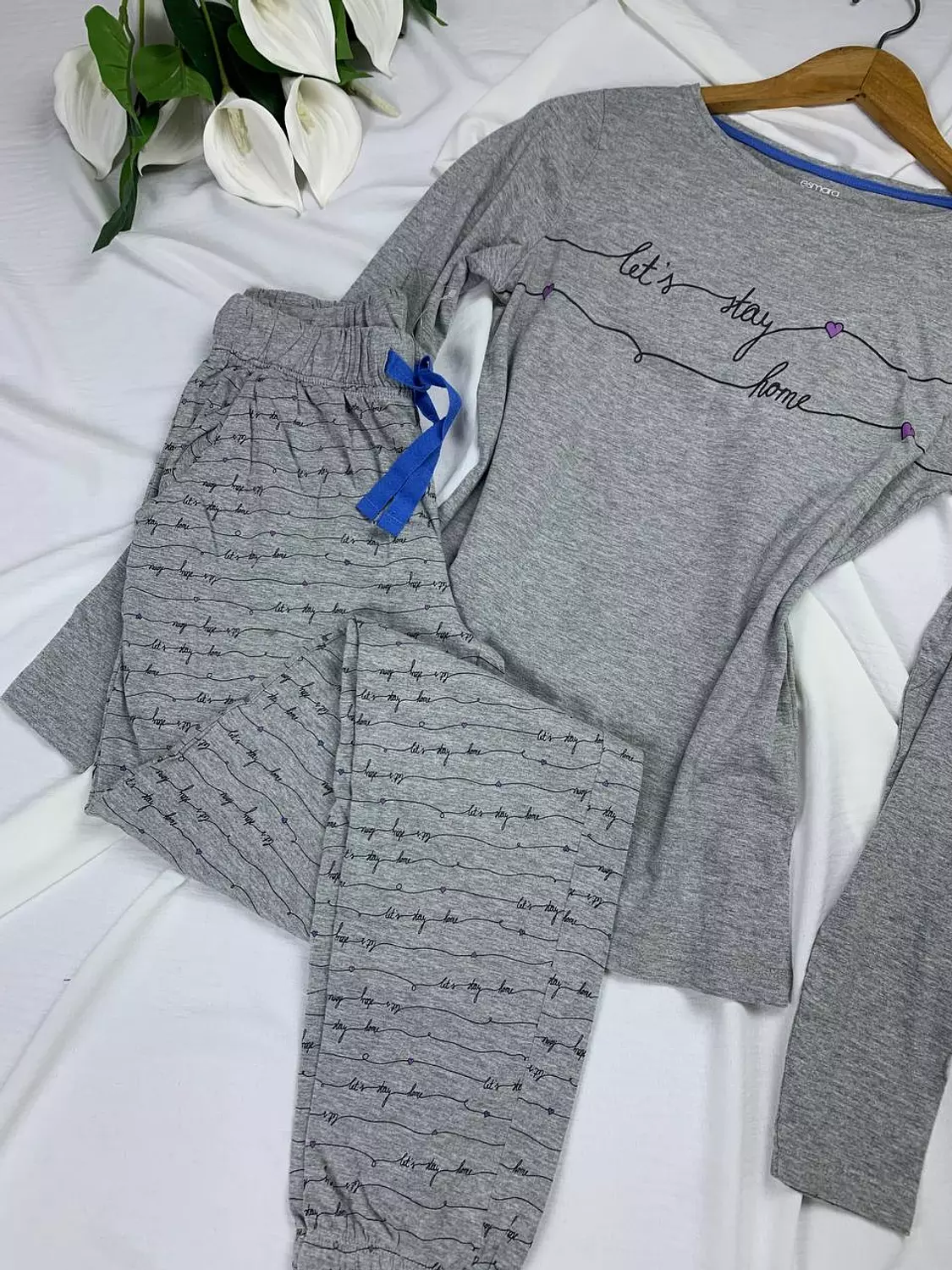 Pure cotton pijama set from esmara hover image