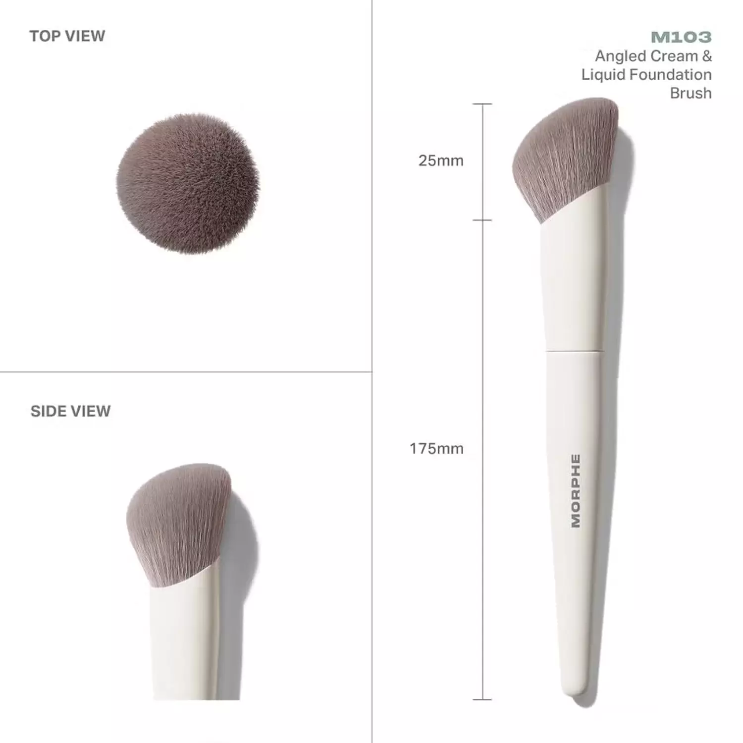Morphe M103 Angled Cream & Liquid Foundation Brush 2