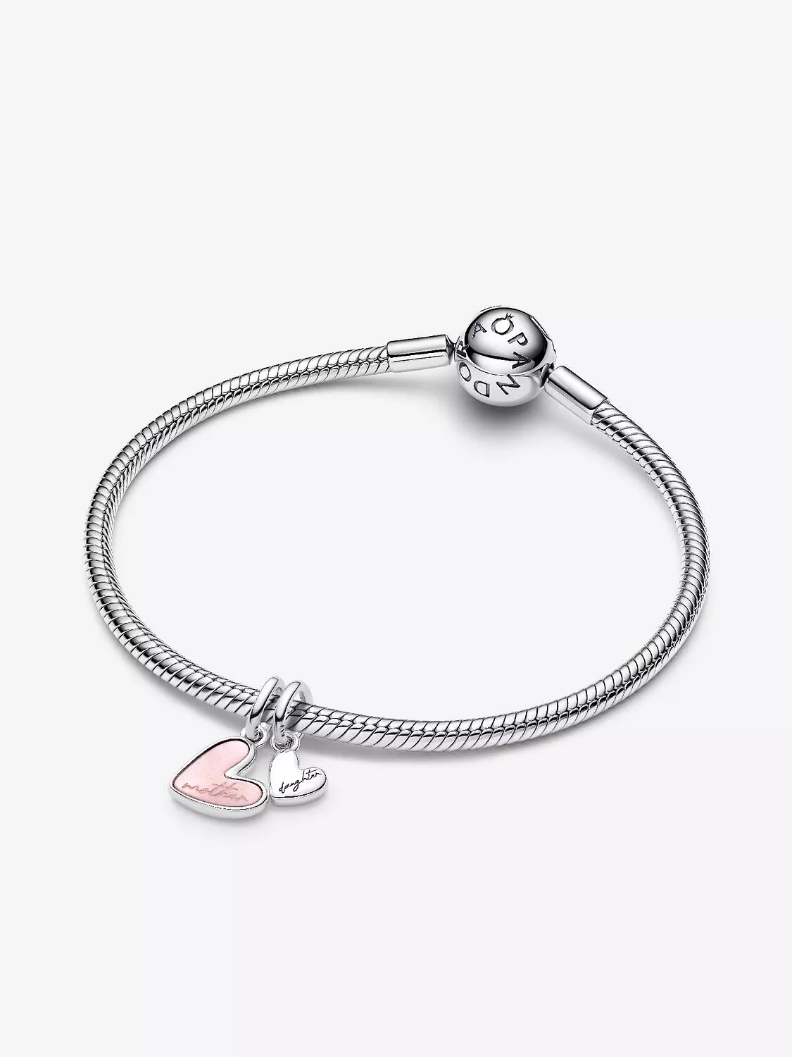 Splittable Mother & Daughter Dangle Charm Sterling silver 3