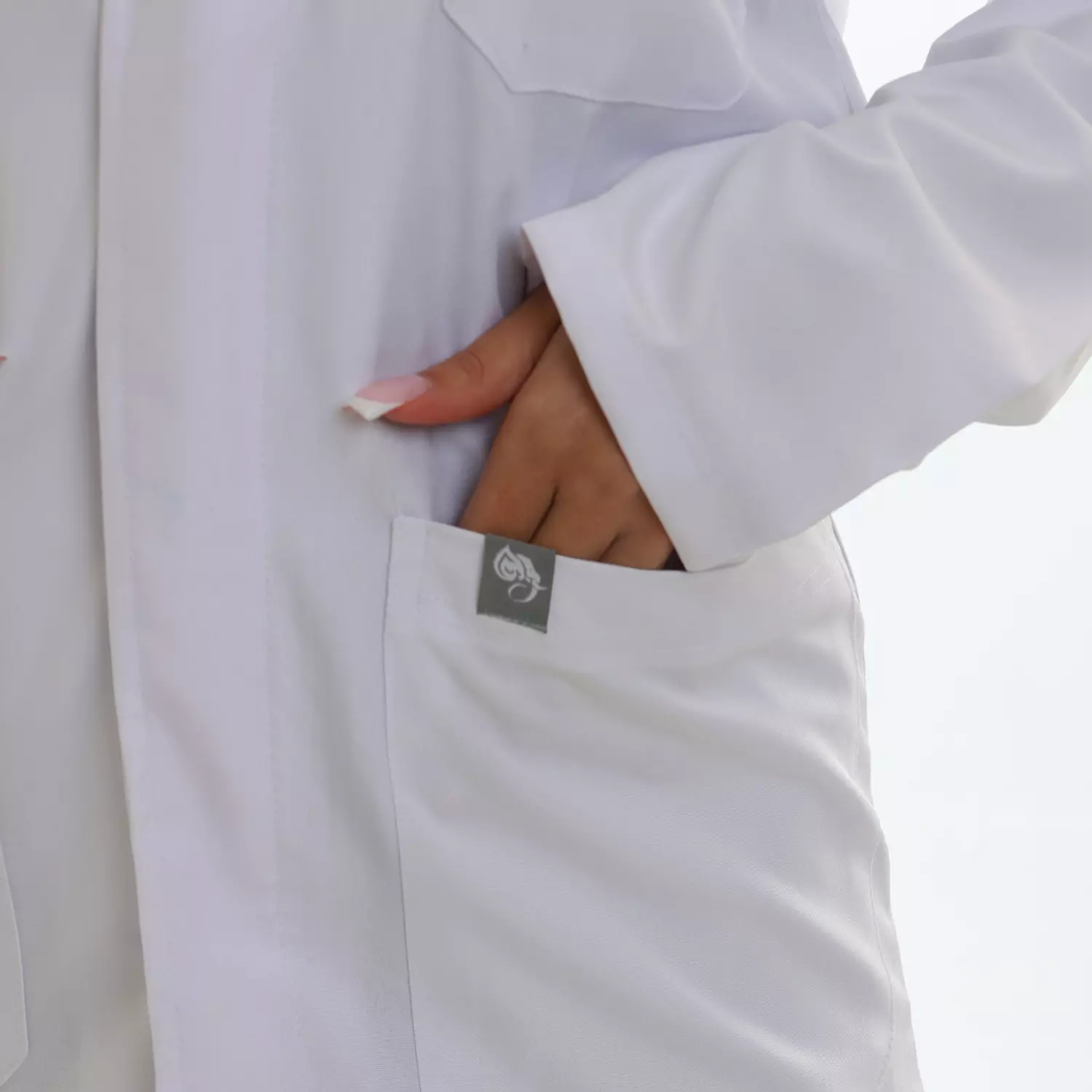 White Prime Lab Coat Short 8