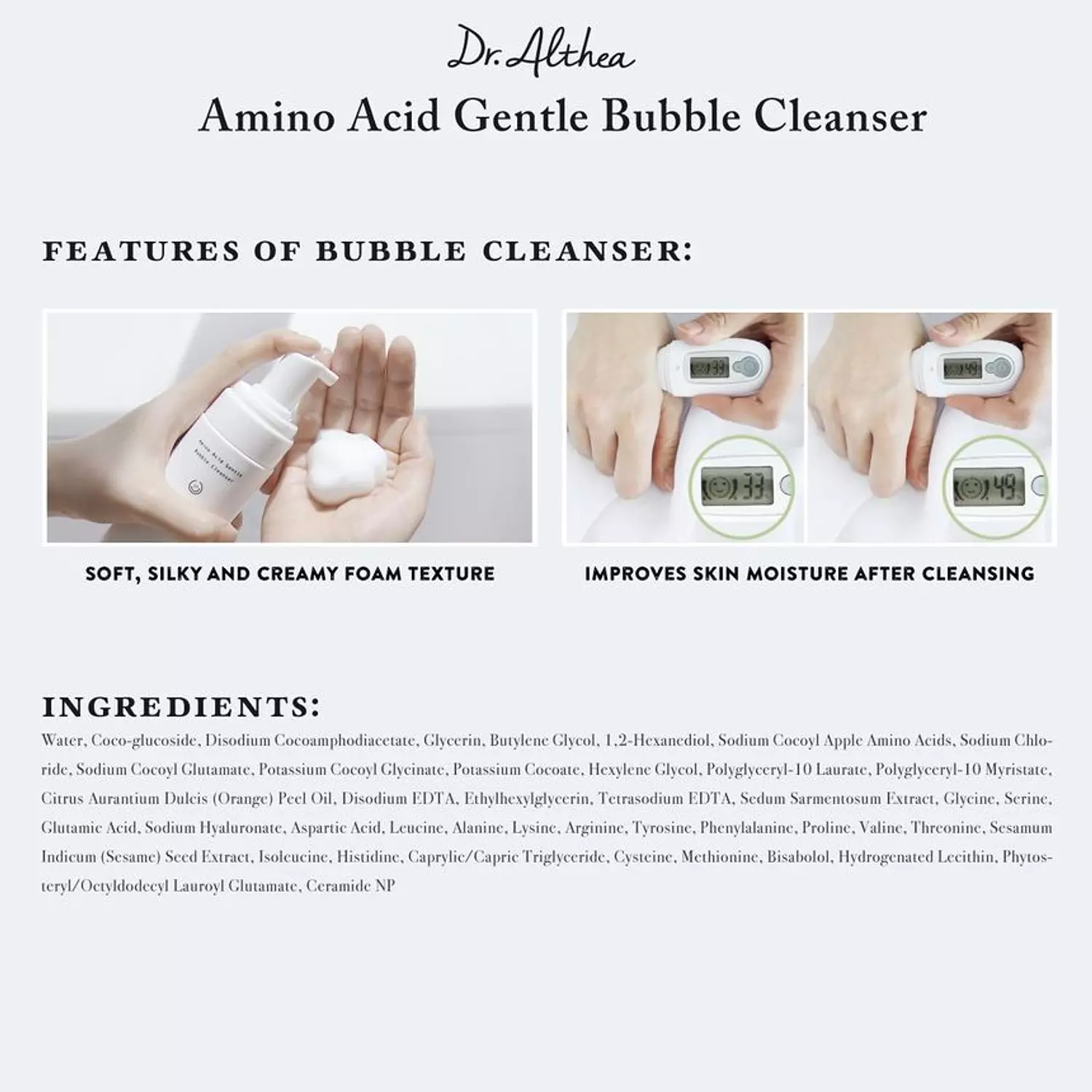Dr. Althea - Amino Acid Gentle Bubble Cleanser 3