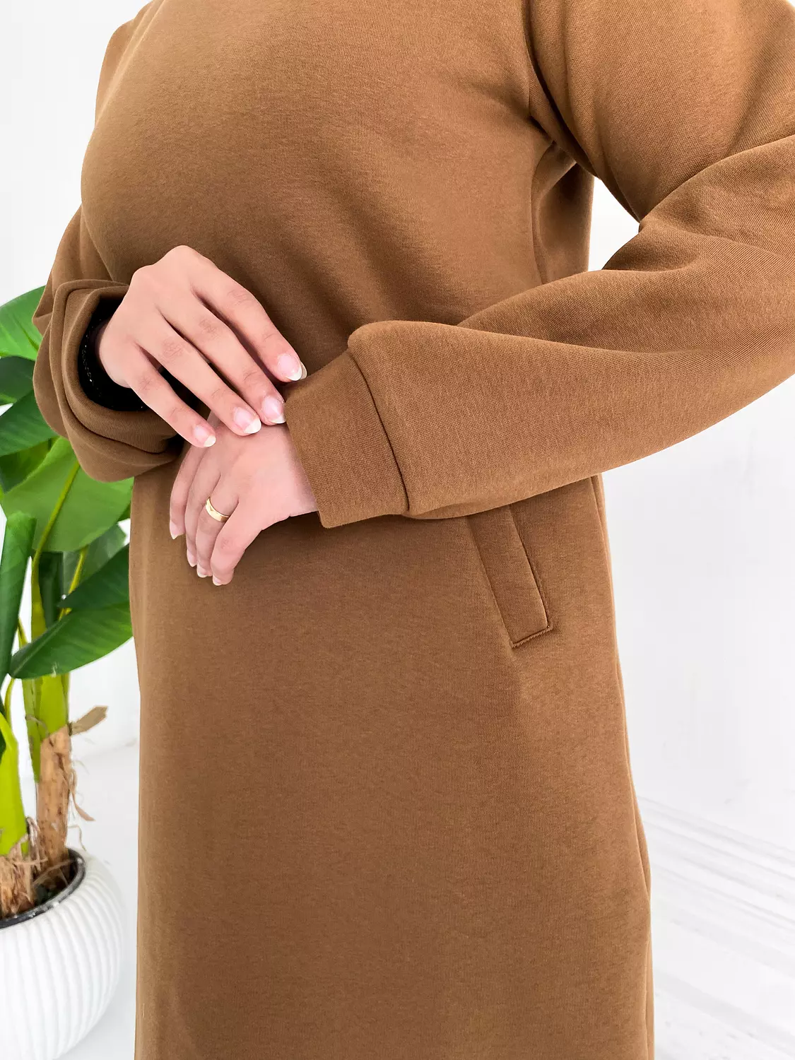 Camel Melton Dress 2