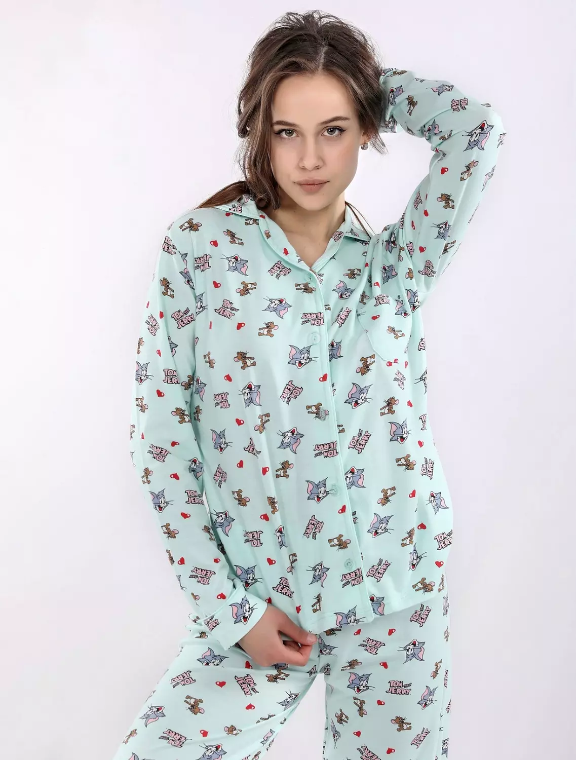 S614 Tom and Jerry Buttoned pajama set 3
